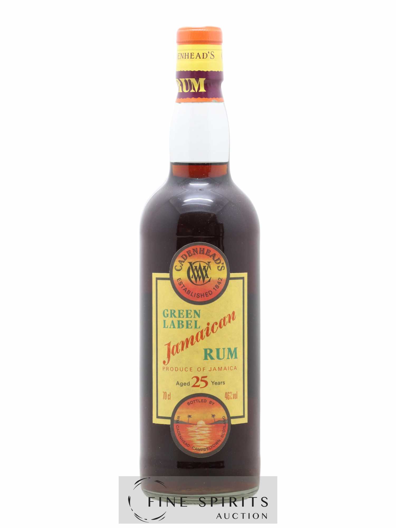 Green Label Jamaican Rum 25 years Cadenhead's - Posten von 1 Flasche - 1