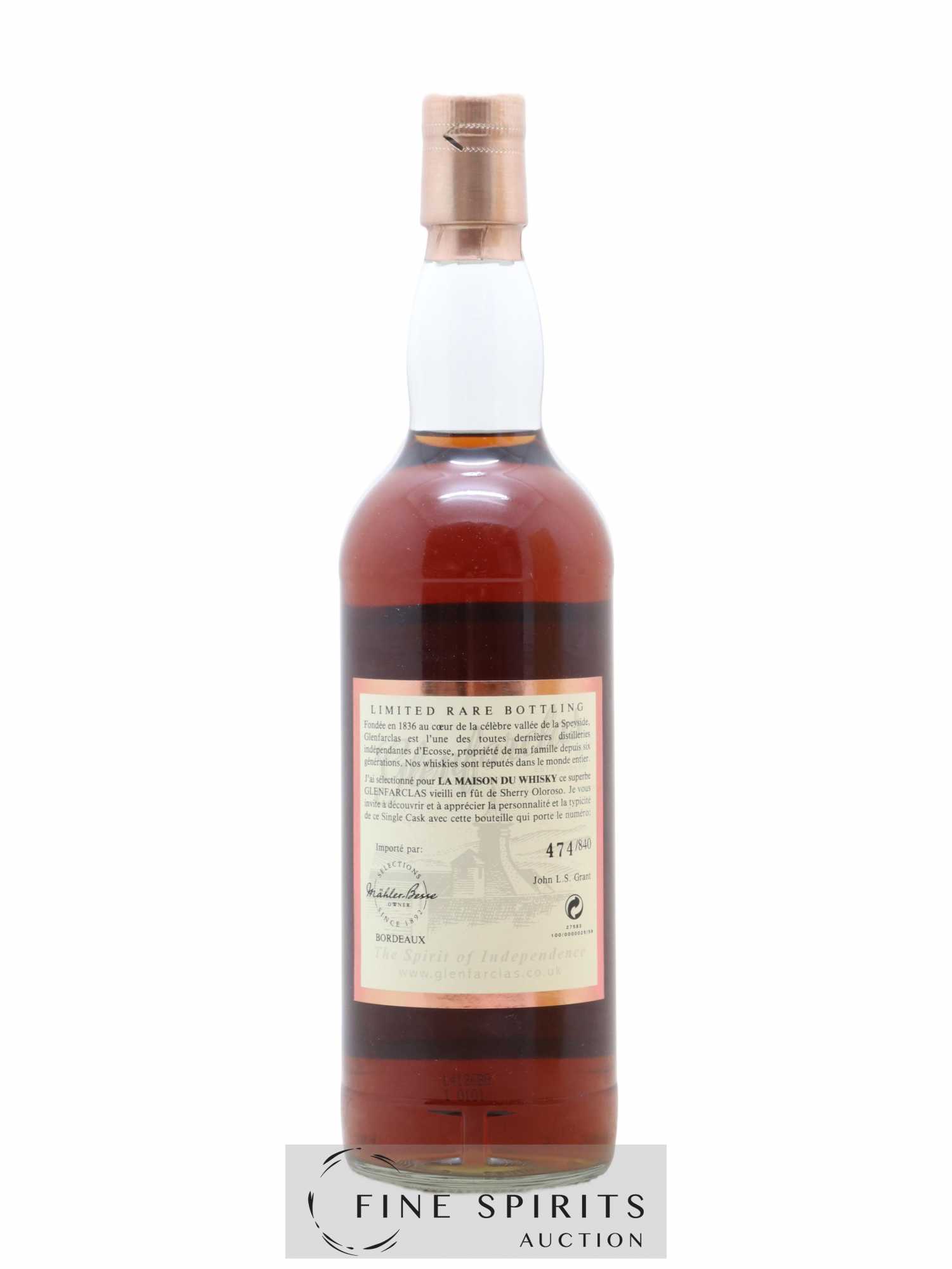 Glenfarclas 1991 Of. Cask n°5620 - One of 840 - bottled 2004 Single Cask Bottling - Lot de 1 bouteille - 2