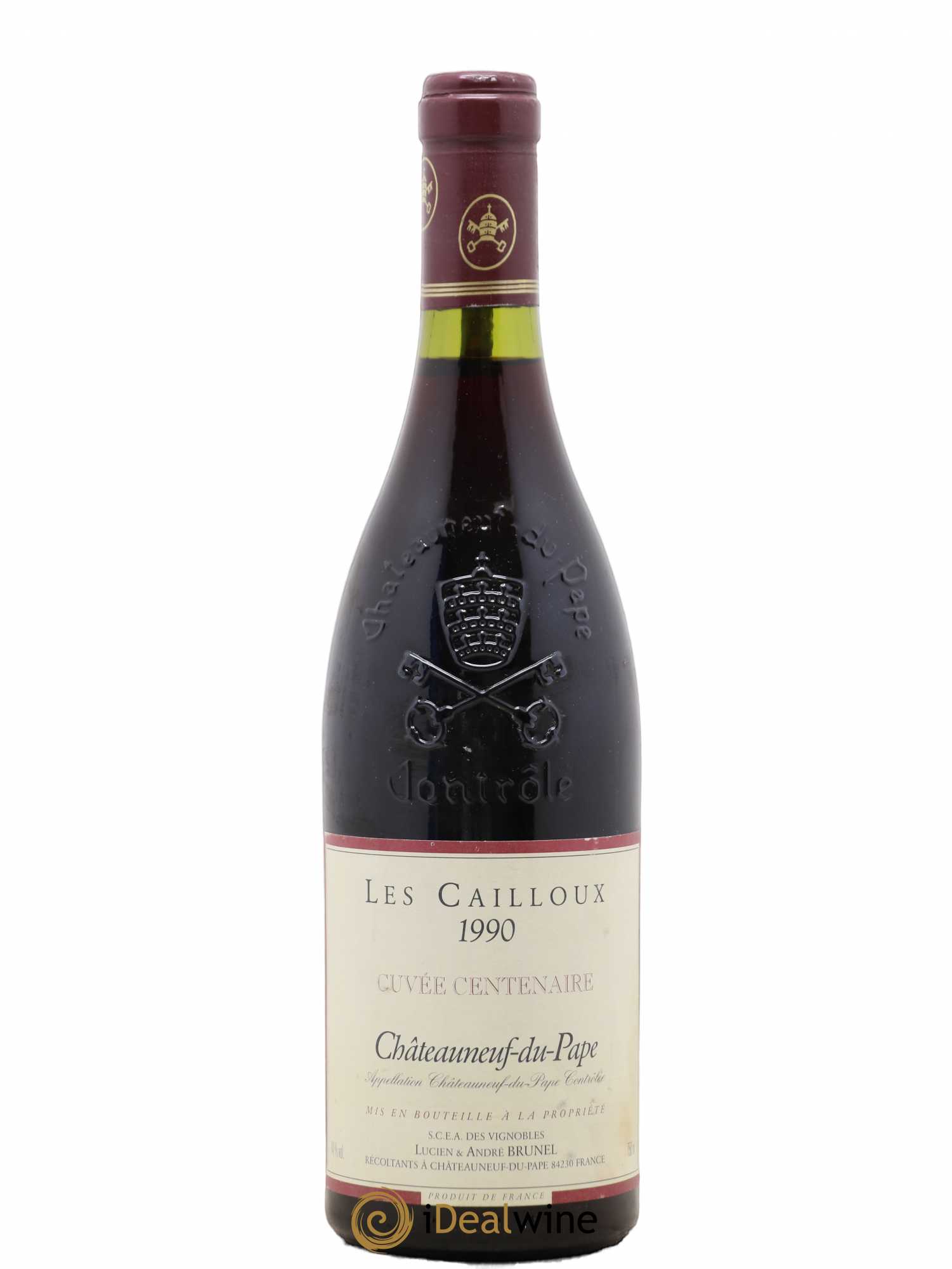 Châteauneuf-du-Pape Les Cailloux Cuvée Centenaire André Brunel 1990 - Lot de 1 bouteille - 0