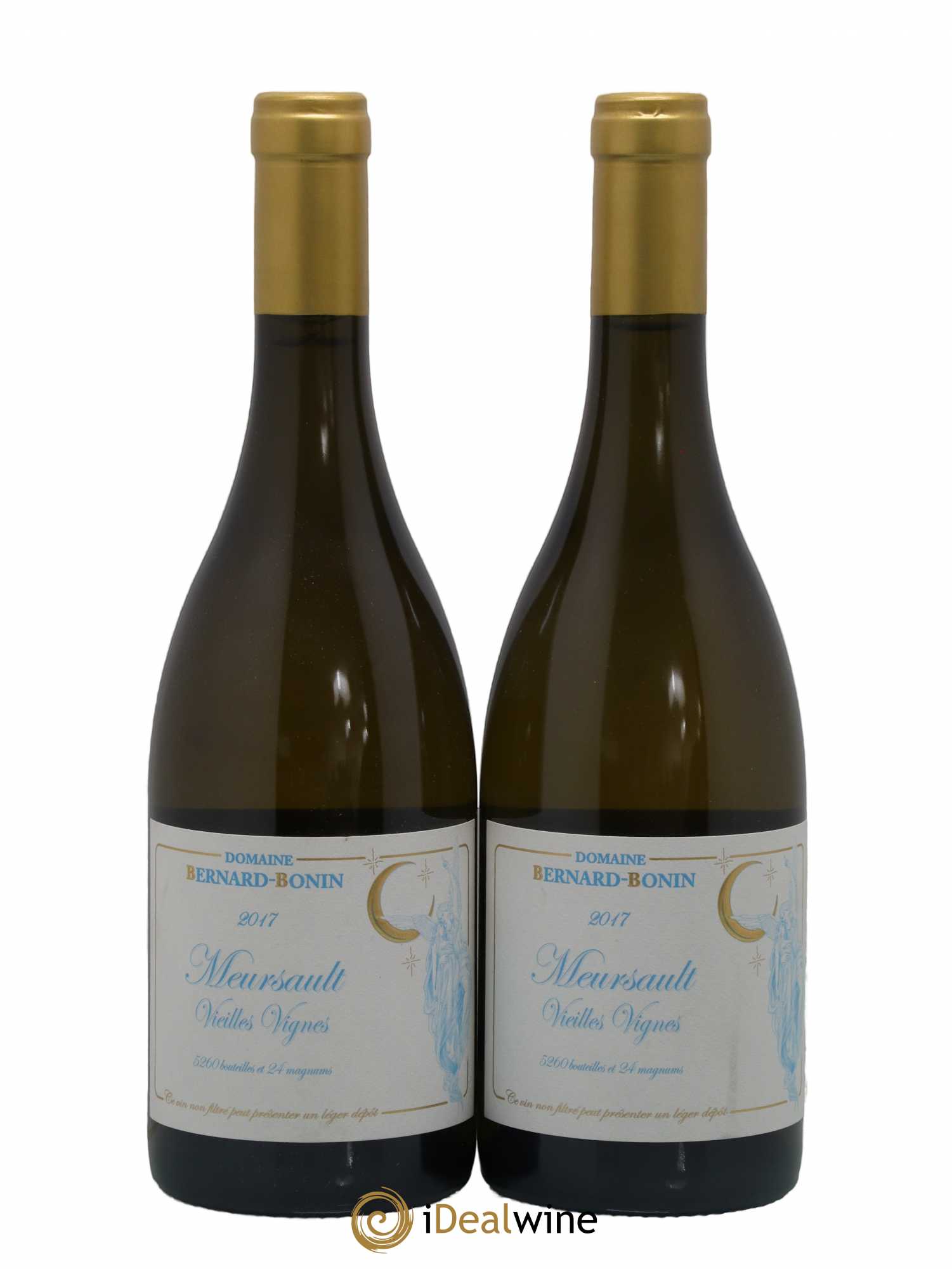 Meursault Vieilles Vignes Bernard Bonin 2017 - Lot de 2 bouteilles - 0