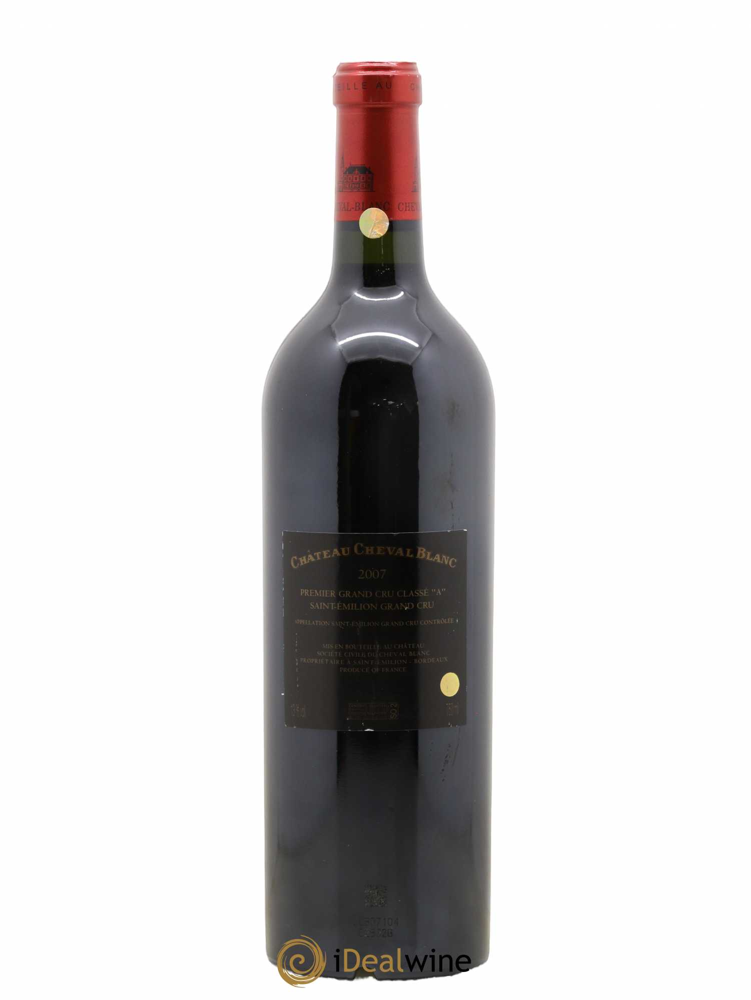 Château Cheval Blanc 1er Grand Cru Classé A 2007 - Lot de 1 bouteille - 1