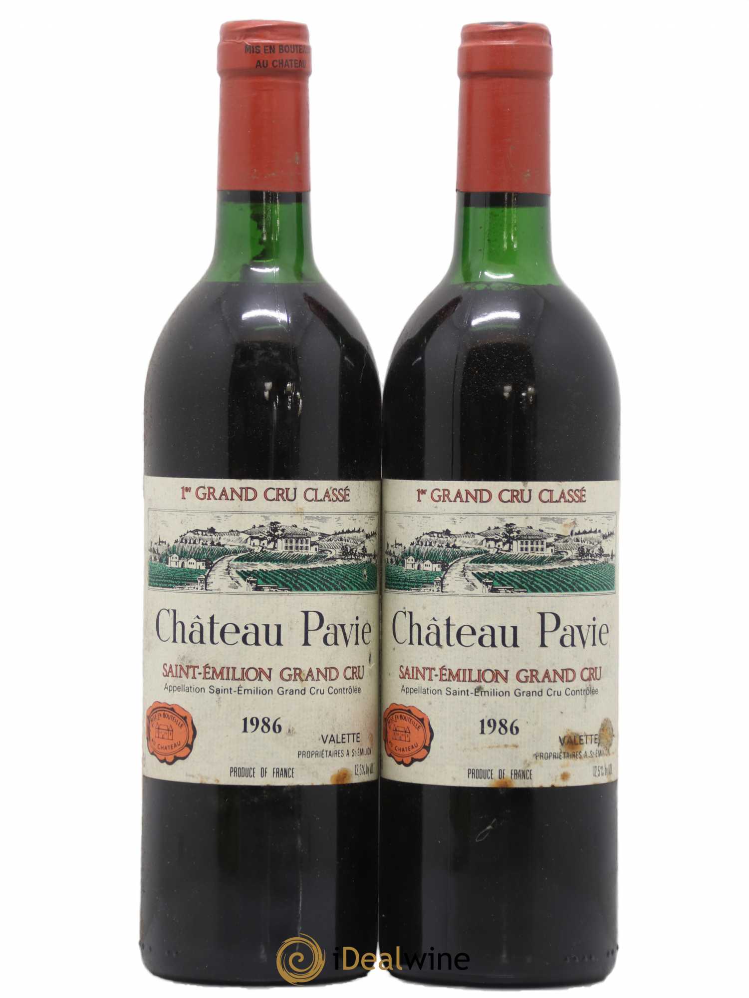 Château Pavie 1er Grand Cru Classé A 1986 - Lot de 2 bouteilles - 0