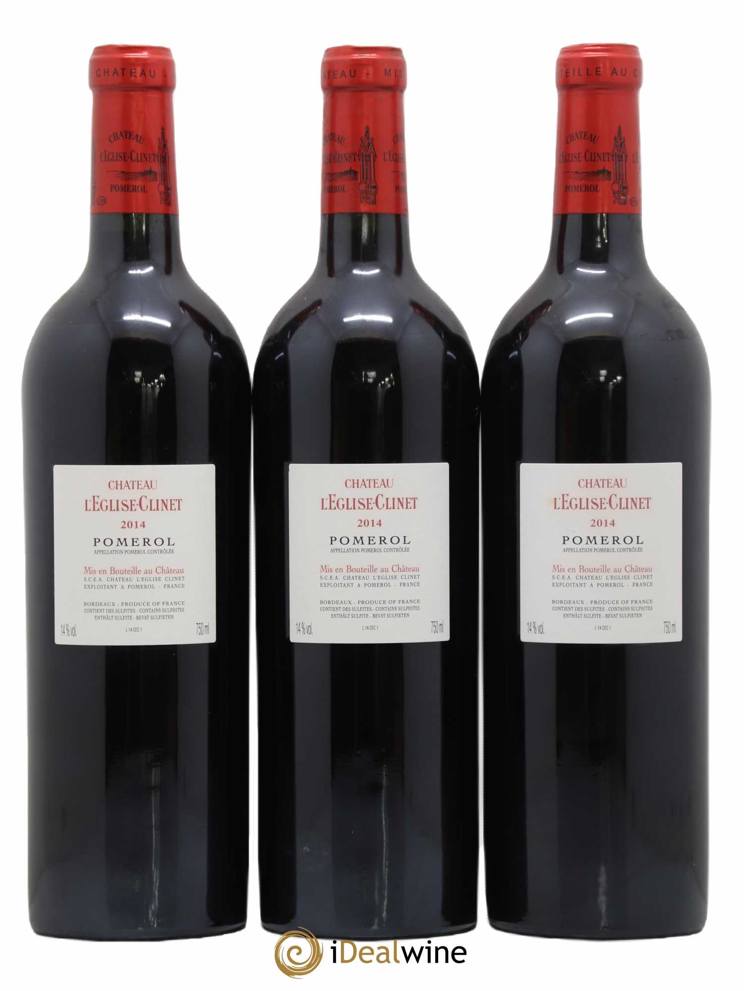 Château l' Église Clinet 2014 - Lot de 3 bouteilles - 1