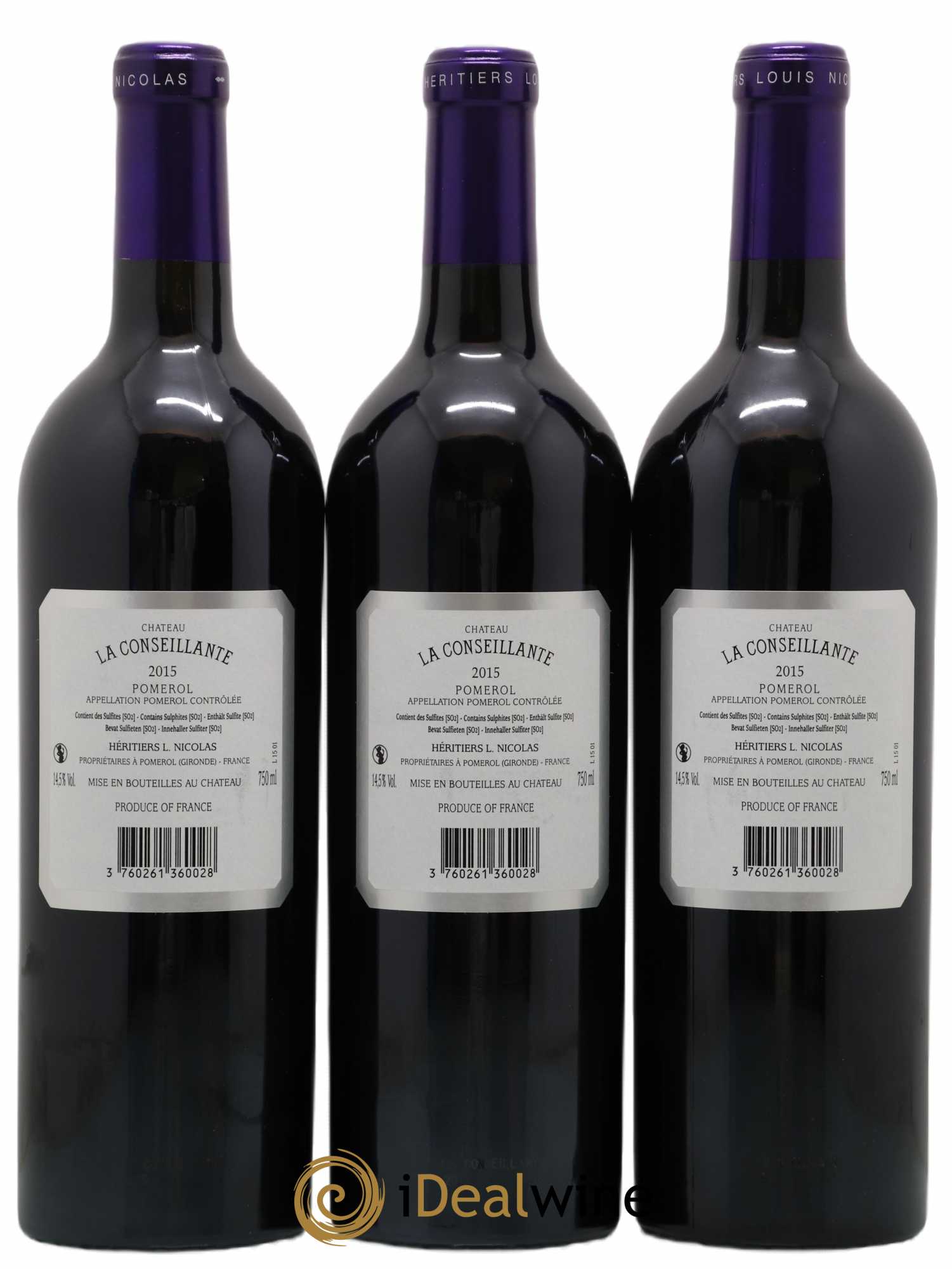 Château la Conseillante 2015 - Lot de 12 bouteilles - 2