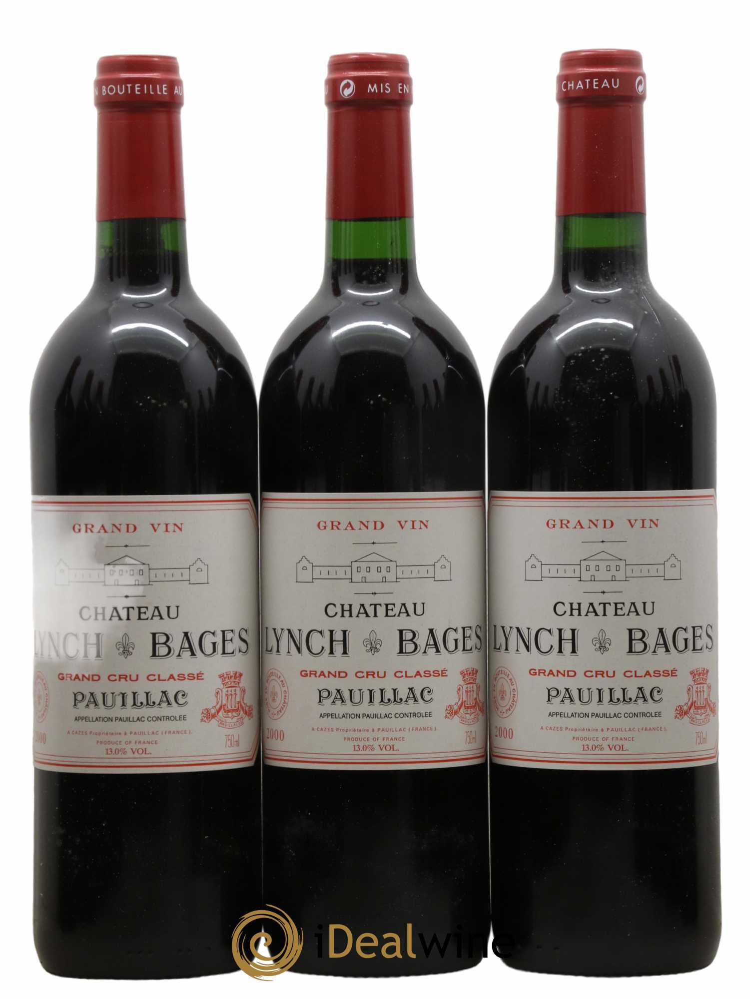 Château Lynch Bages 5ème Grand Cru Classé 2000 - Lot de 12 bouteilles - 1