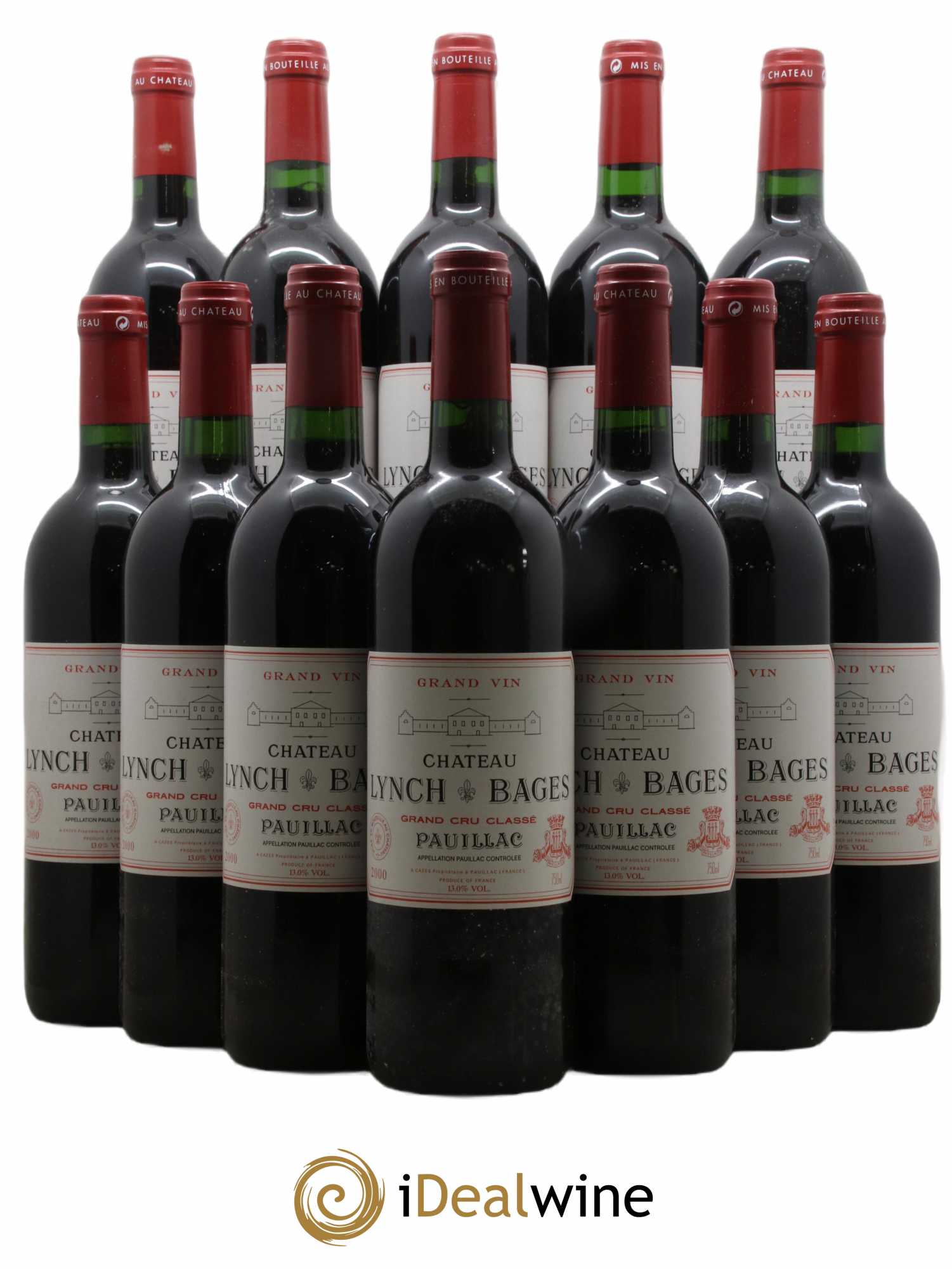 Château Lynch Bages 5ème Grand Cru Classé 2000 - Lot de 12 bouteilles - 0