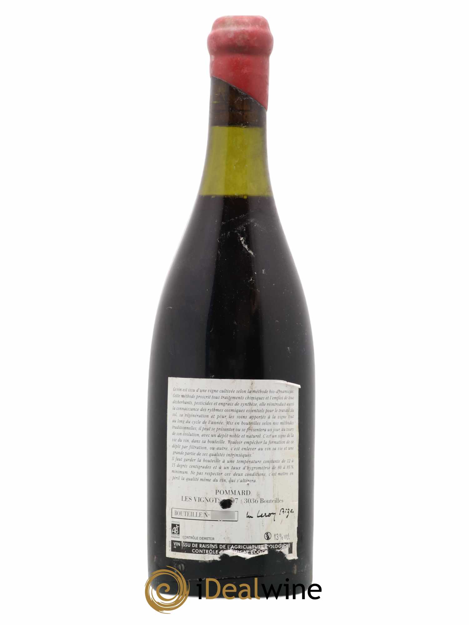 Pommard Les Vignots Leroy (Domaine) 2007 - Lot de 1 bouteille - 1