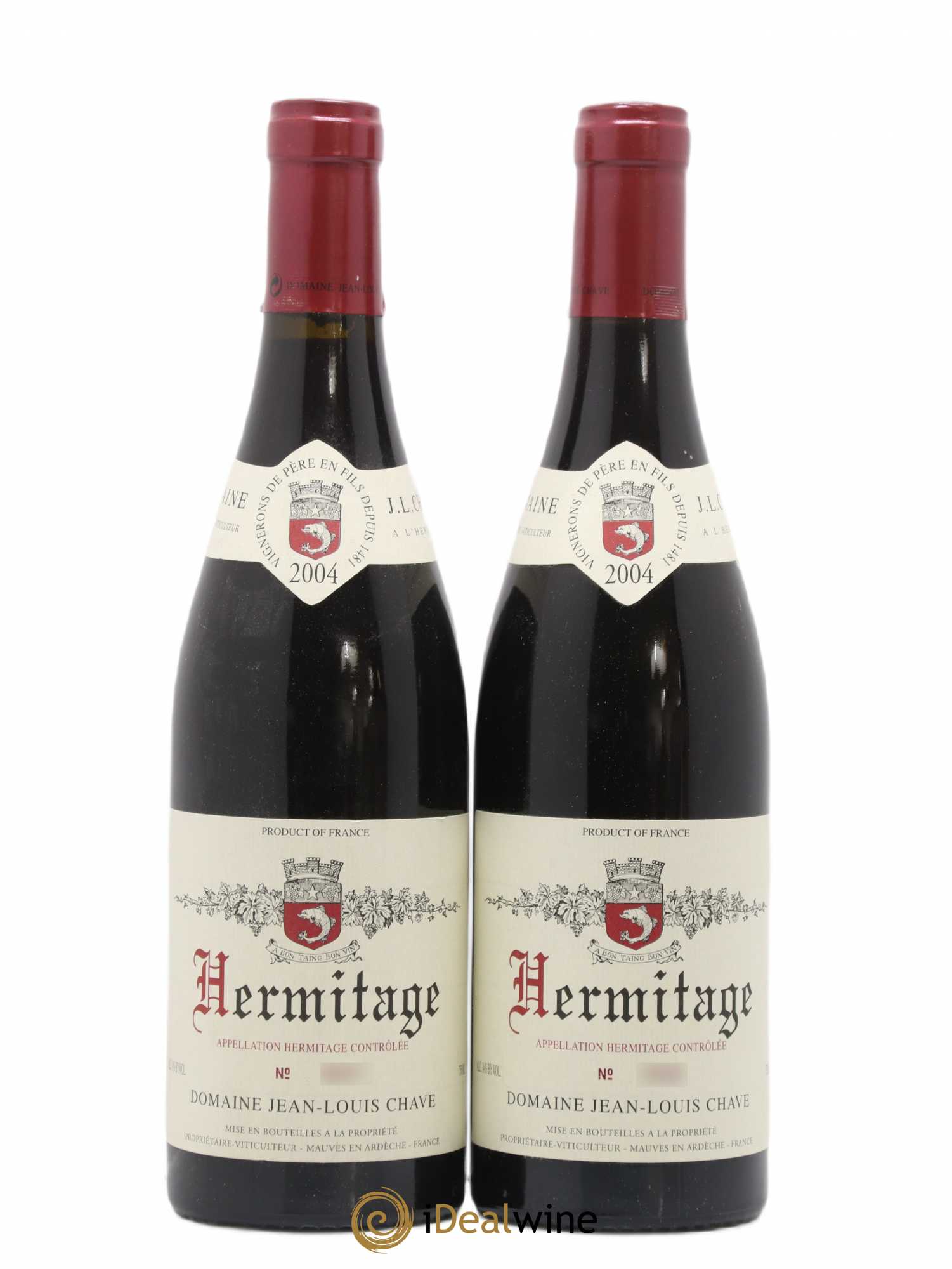 Hermitage Jean-Louis Chave 2004 - Lot de 2 bouteilles - 0