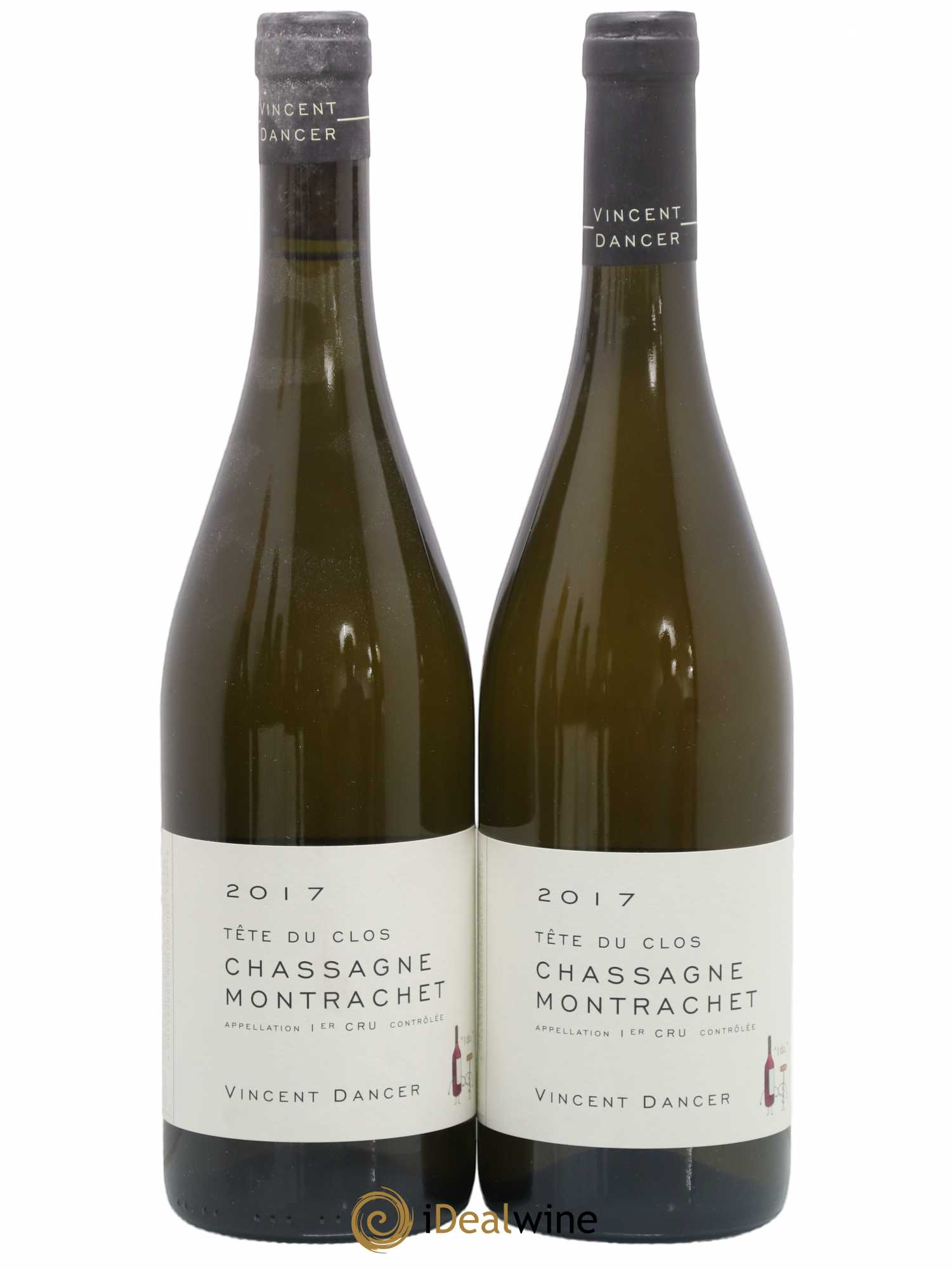 Chassagne-Montrachet 1er Cru (Morgeot) Tête du Clos Vincent Dancer 2017 - Lot de 2 bouteilles - 0