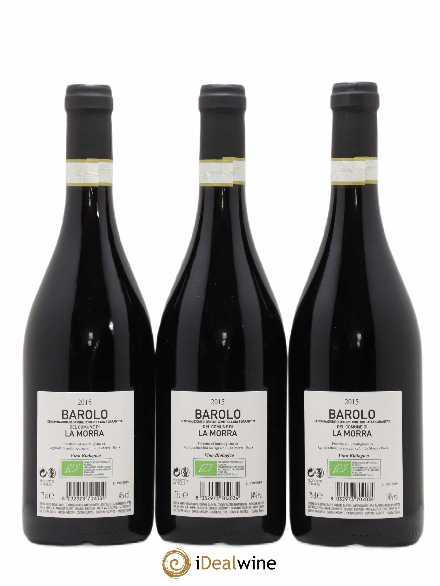 Barolo La Morra Brandini (sans prix de réserve) 2015 - Posten von 3 Flaschen - 1