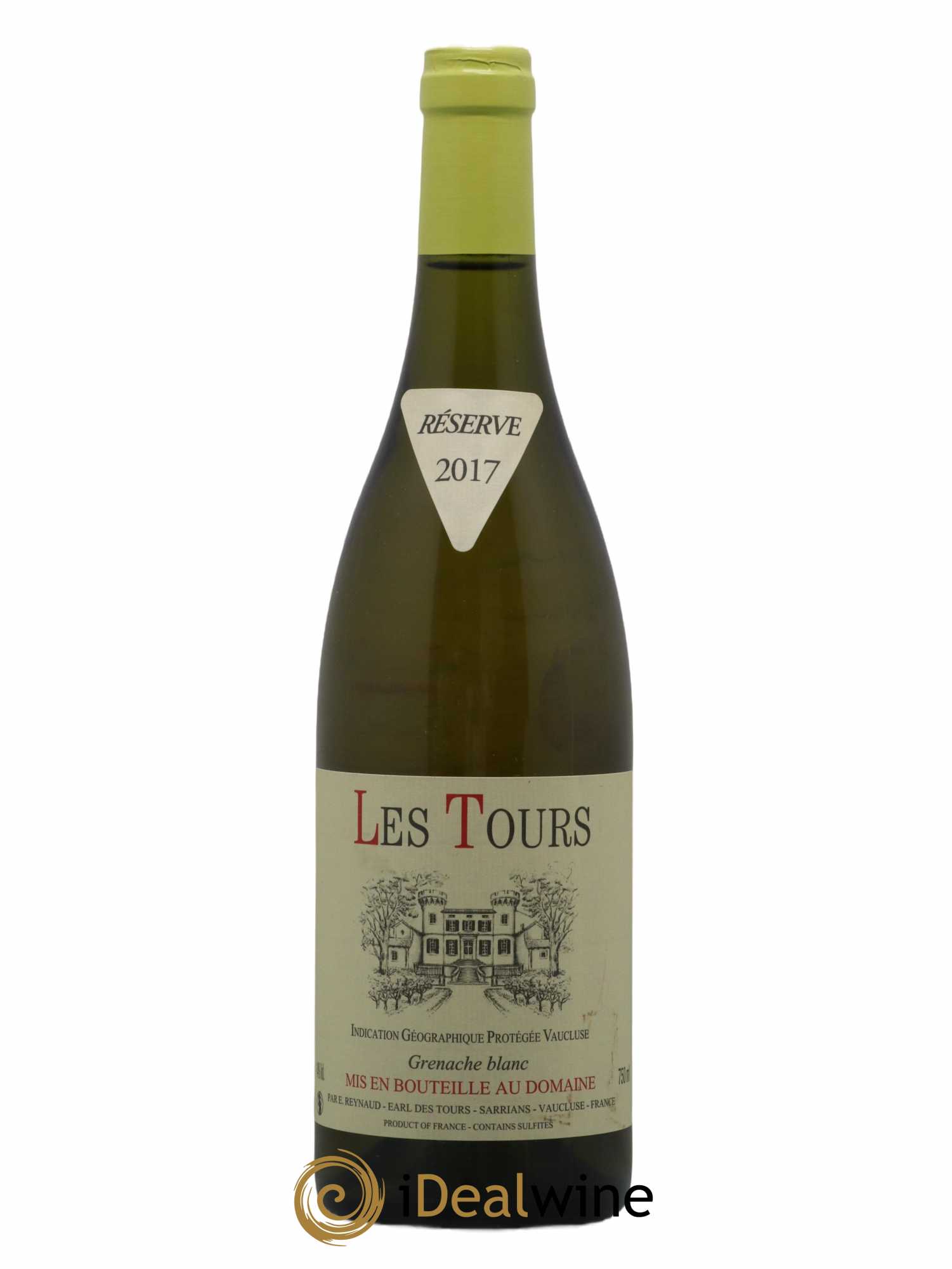 Vaucluse (Vin de Pays de Vaucluse) Les Tours Grenache Blanc Emmanuel Reynaud 2017 - Lot de 1 bouteille - 0