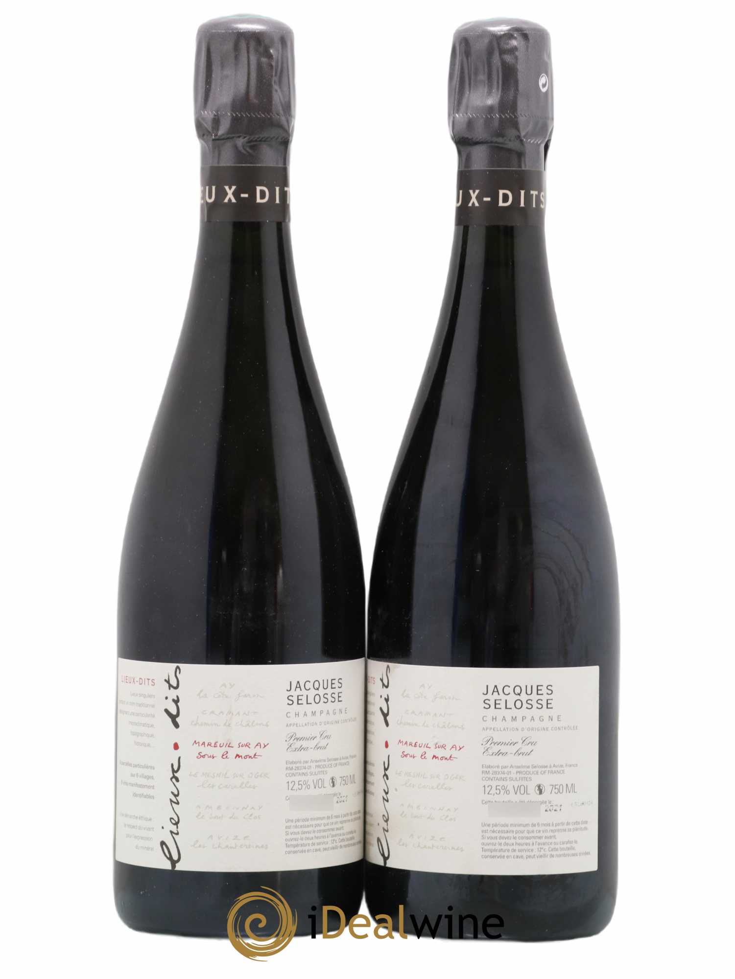 Mareuil sur Ay Sous le Mont Extra-Brut Jacques Selosse - Lot de 2 bouteilles - 1