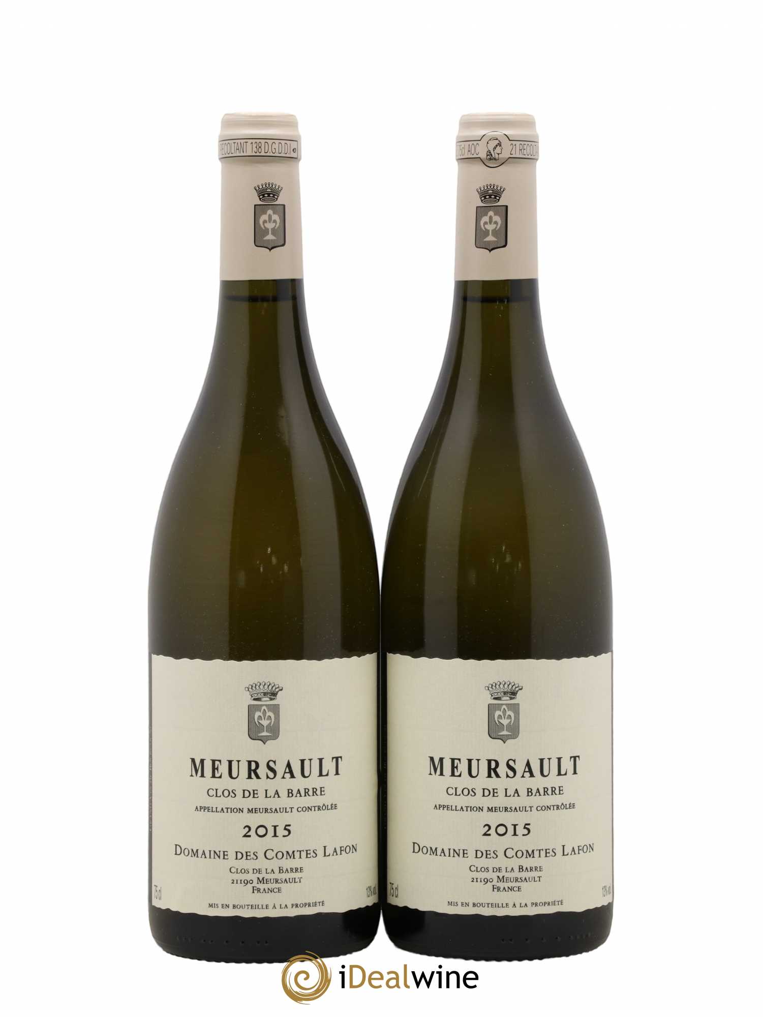 Meursault Clos de la Barre Comtes Lafon (Domaine des) 2015 - Lot de 2 bouteilles - 0