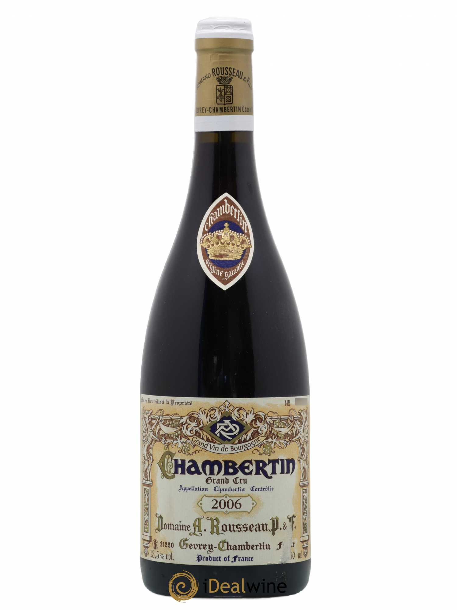 Chambertin Grand Cru Armand Rousseau (Domaine) 2006 - Lot de 1 bouteille - 0