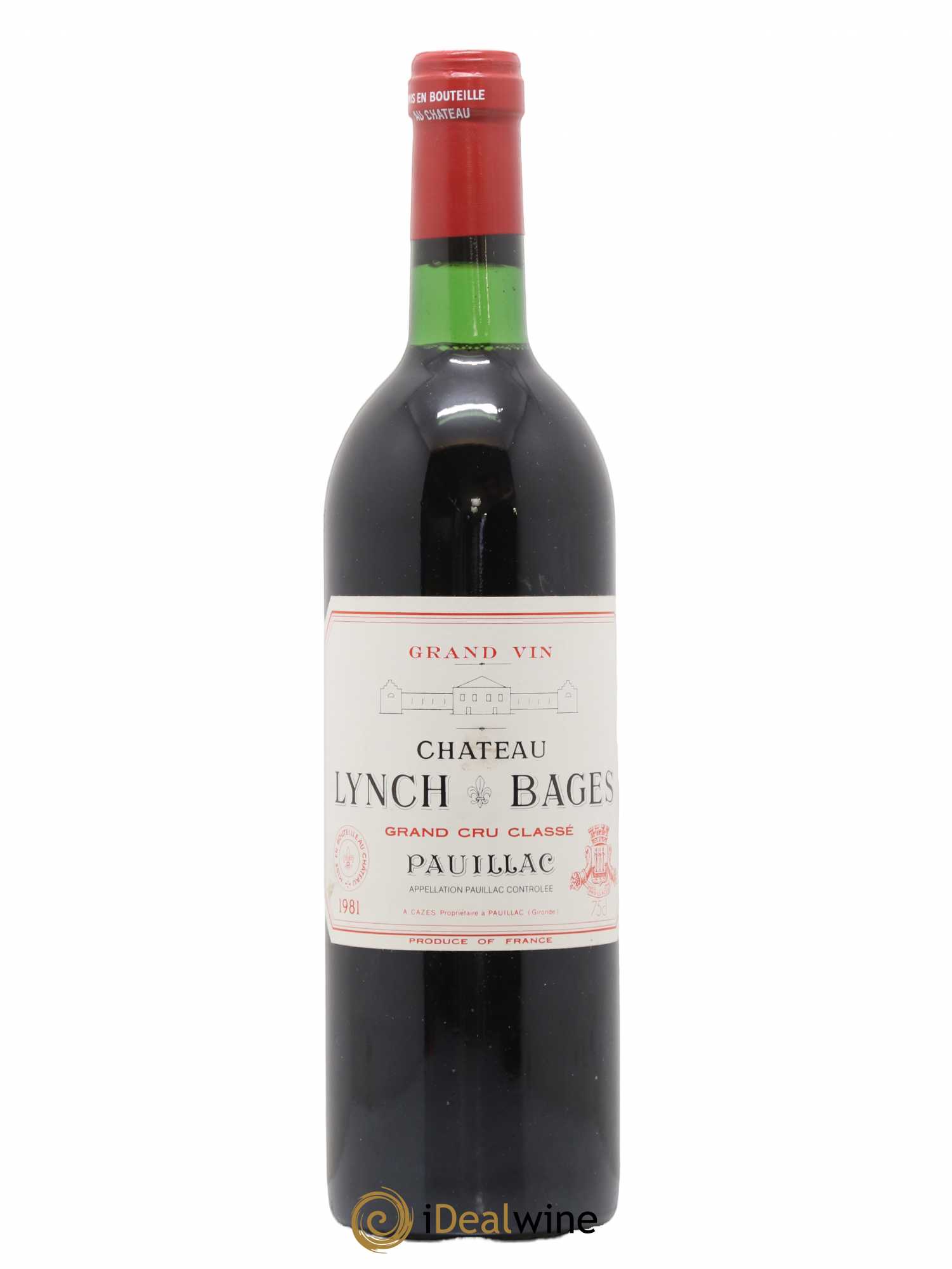 Château Lynch Bages 5ème Grand Cru Classé 1981 - Lot de 1 bouteille - 0