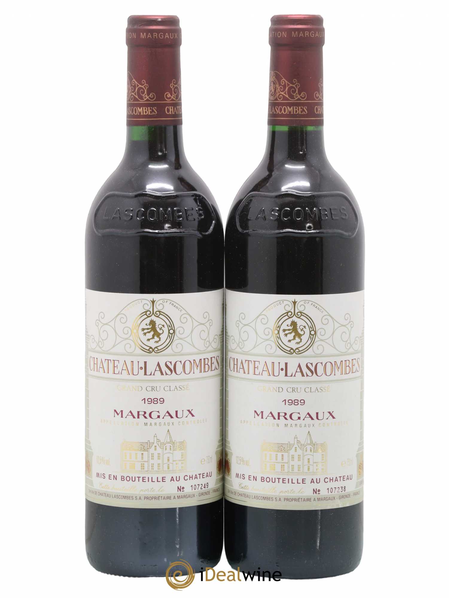 Château Lascombes 2ème Grand Cru Classé 1989 - Lot de 2 bouteilles - 0