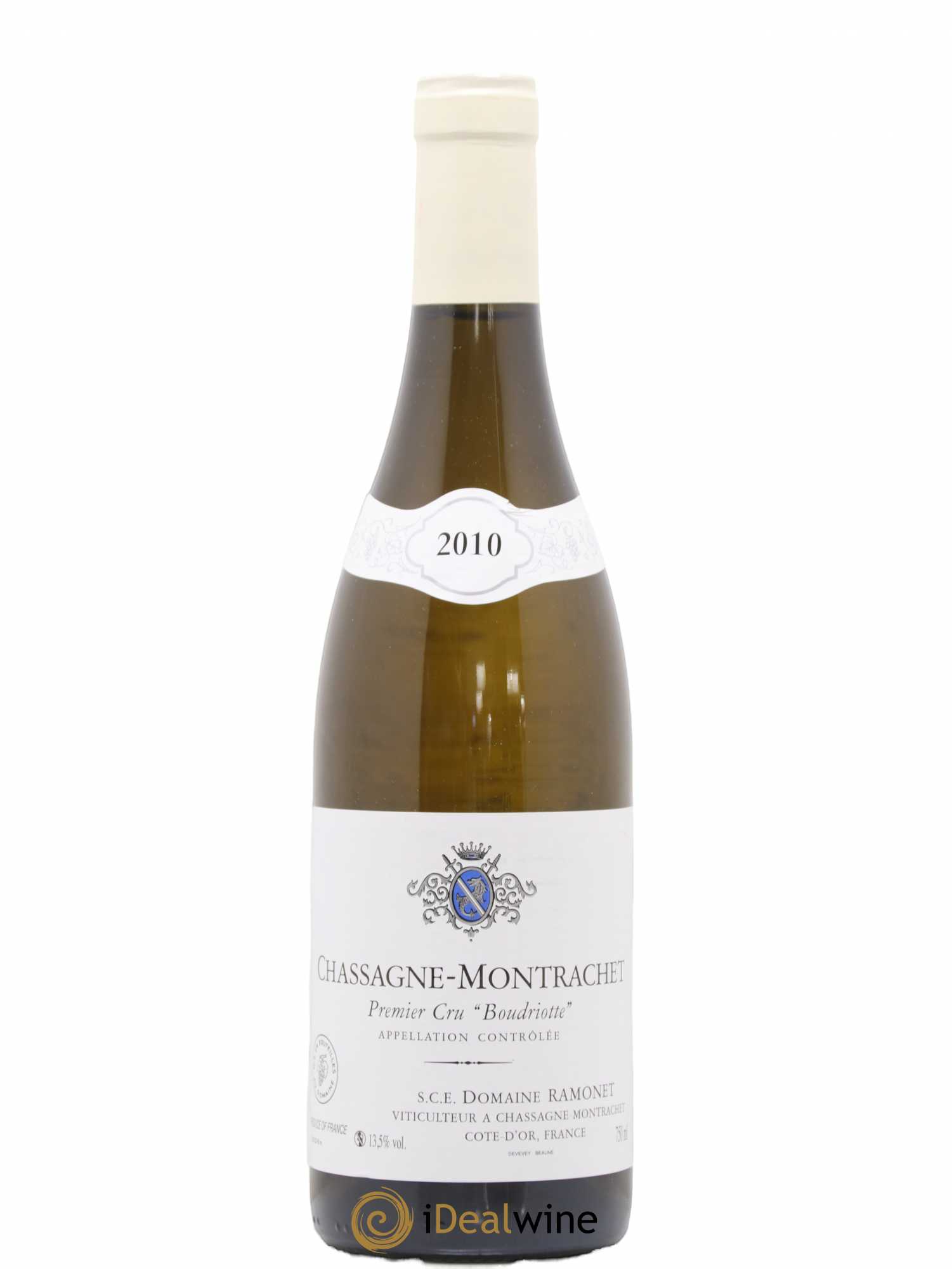 Chassagne-Montrachet 1er Cru Boudriotte Ramonet (Domaine) 2010 - Lot de 1 bouteille - 0