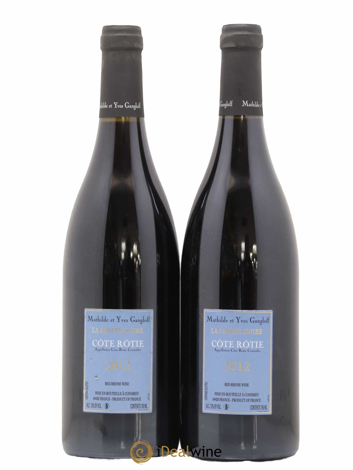 Côte-Rôtie La Sereine Noire Gangloff (Domaine) 2012 - Lot de 2 bouteilles - 1