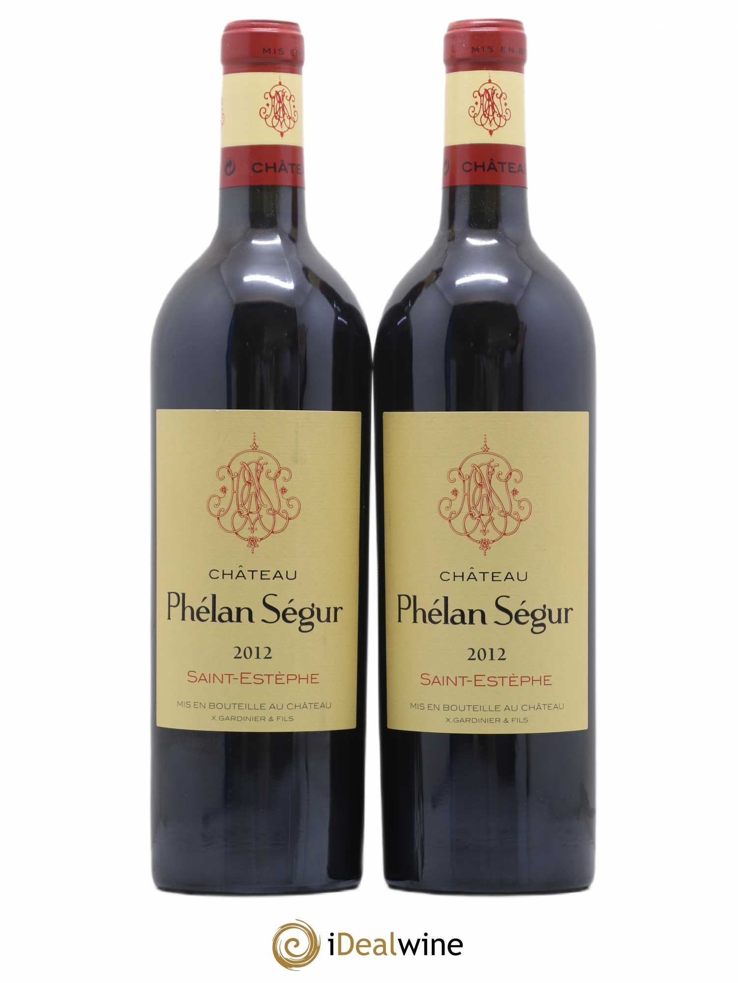 Château Phélan Ségur (sans prix de réserve) 2012 - Lot de 2 bouteilles - 0