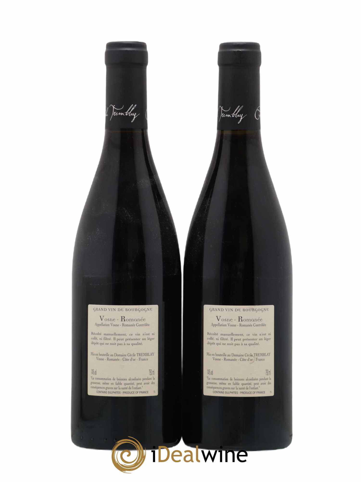 Vosne-Romanée Vieilles Vignes Cécile Tremblay 2015 - Lot de 2 bouteilles - 1