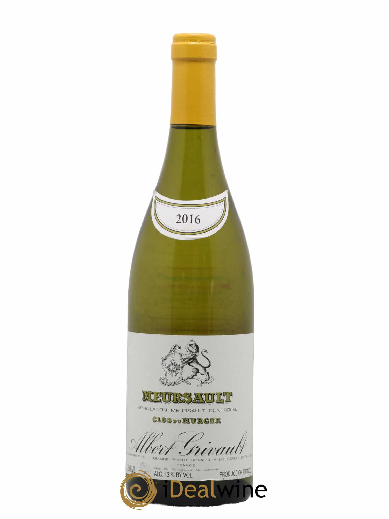 Meursault Clos du Murger Albert Grivault 2016 - Lot de 1 bouteille - 0