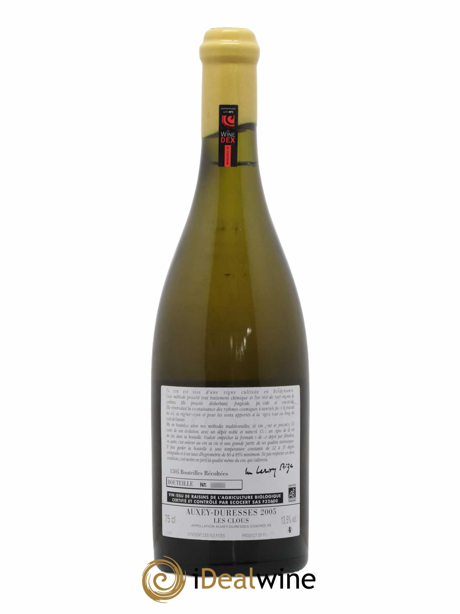 Auxey-Duresses Les Clous d'Auvenay (Domaine) 2005 - Lot de 1 bouteille - 1