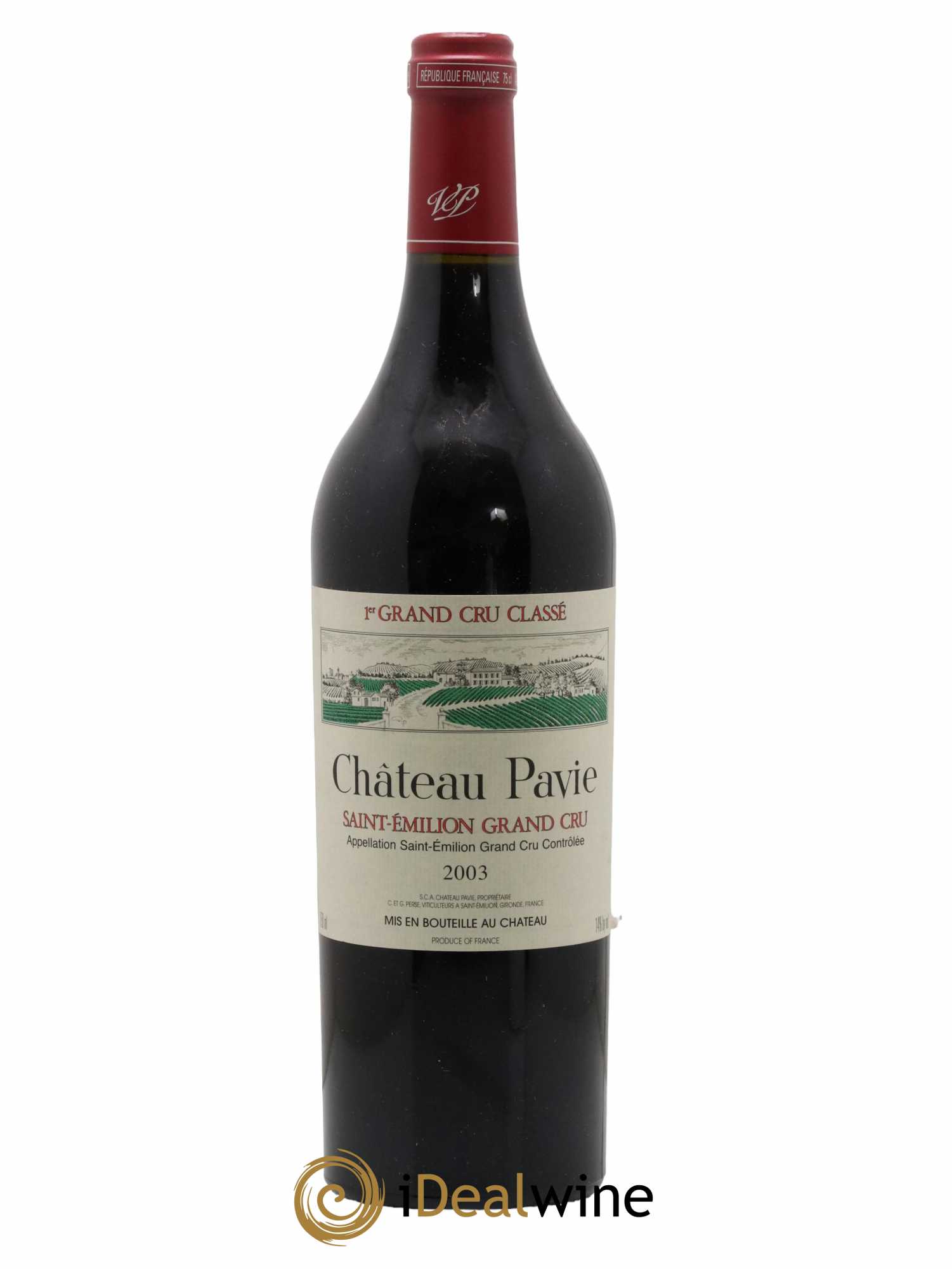 Château Pavie 1er Grand Cru Classé A 2003 - Lot de 1 bouteille - 0