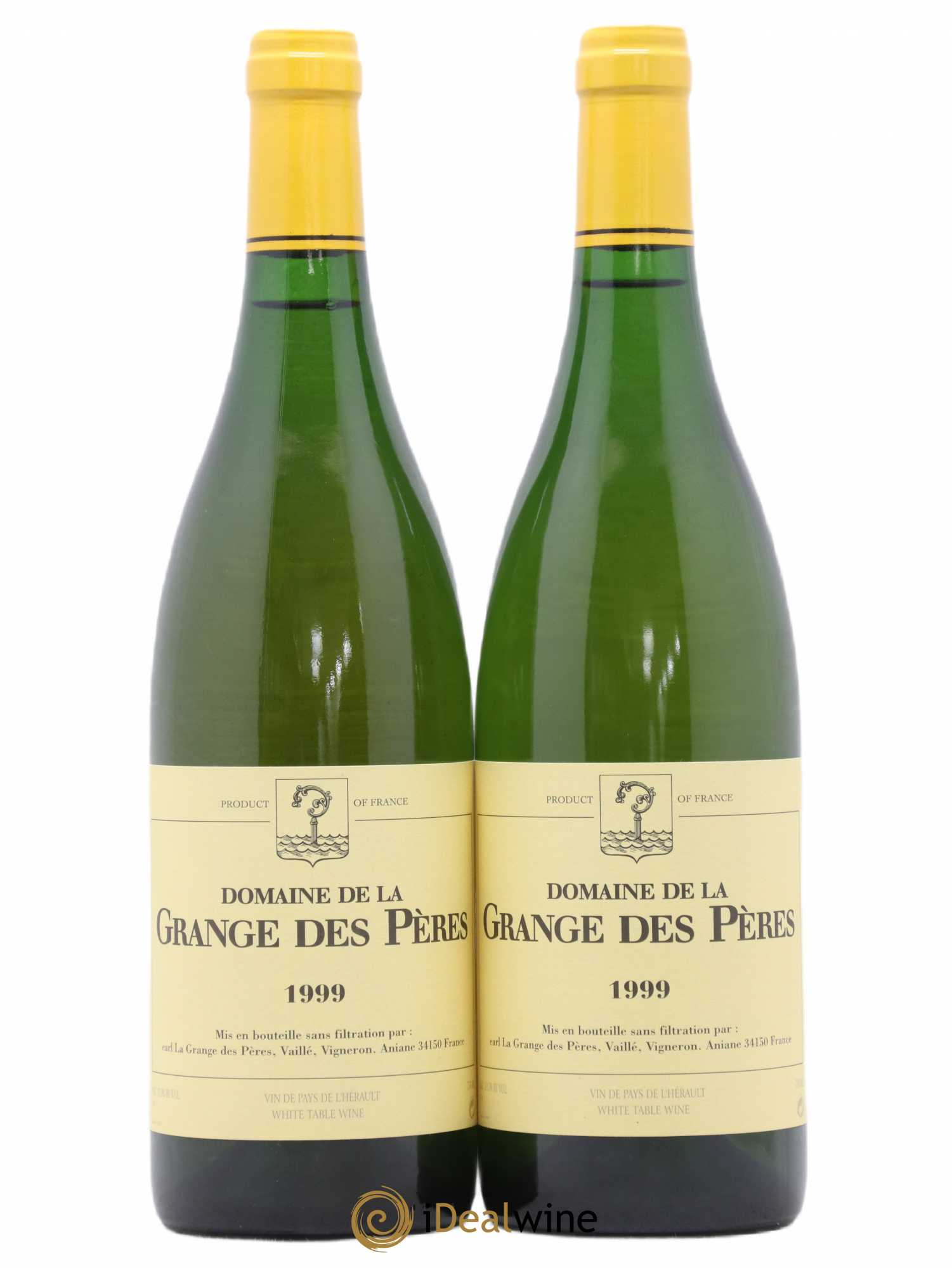 Pays d'Hérault Grange des Pères Laurent Vaillé 1999 - Lot de 2 bouteilles - 0