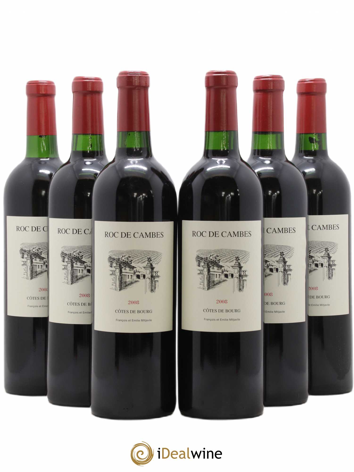 Roc de Cambes (sans prix de réserve) 2008 - Lot de 6 bouteilles - 0