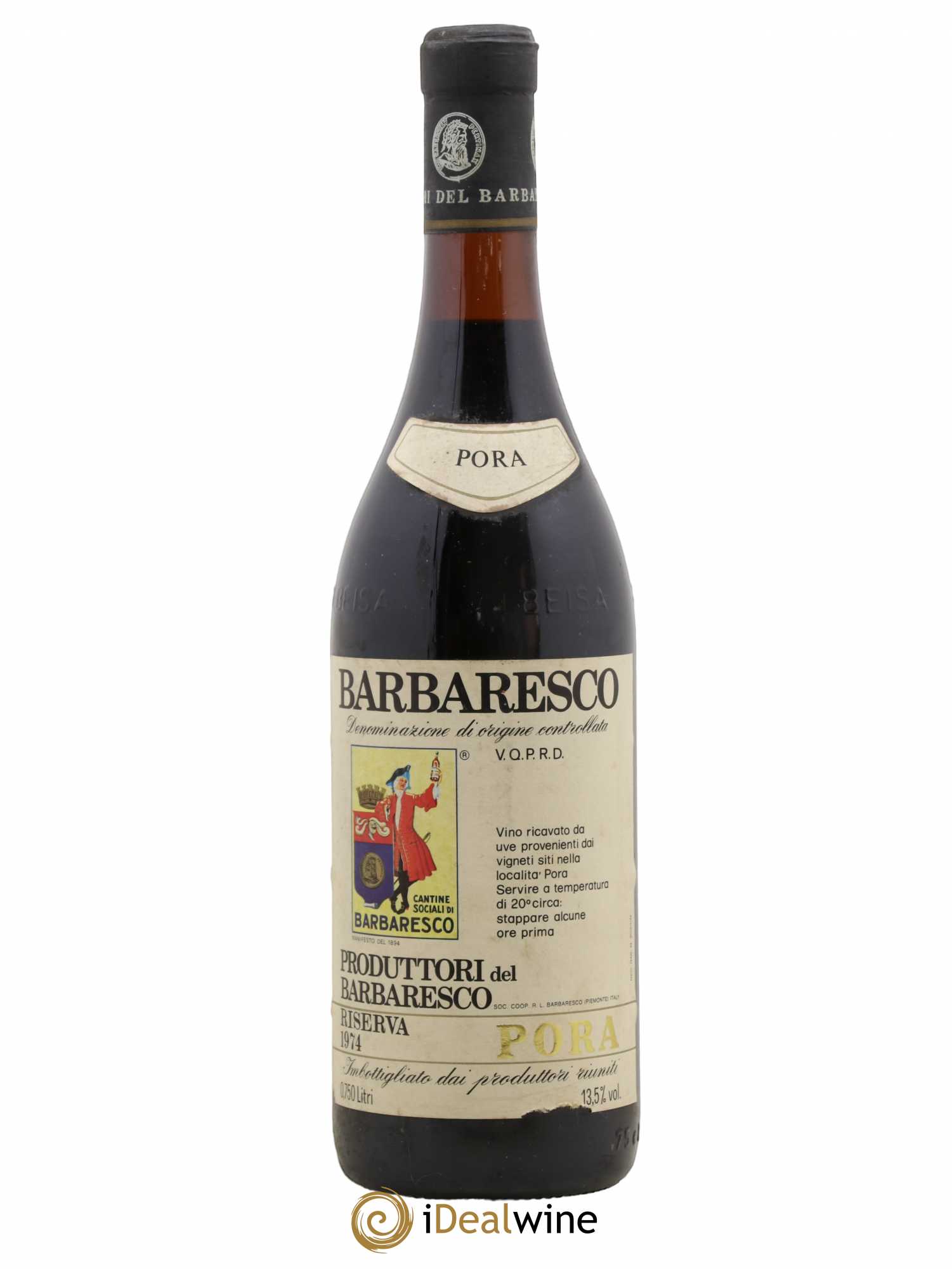 Barbaresco DOCG Produttori Del Barbarescro Riserva Pora (sans prix de réserve) 1974 - Posten von 1 Flasche - 0