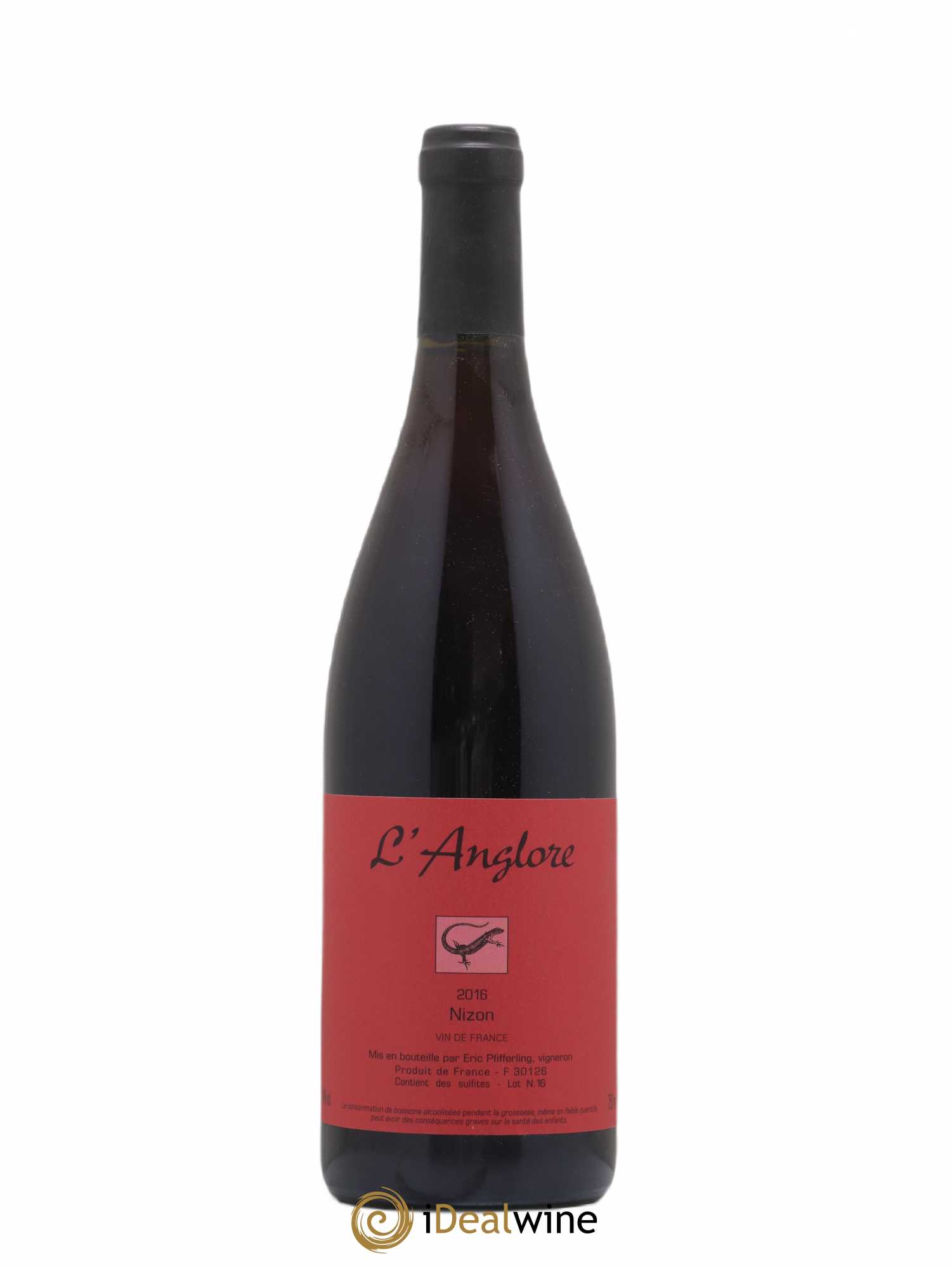 Vin de France Nizon L'Anglore (sans prix de réserve) 2016 - Lot de 1 bouteille - 0