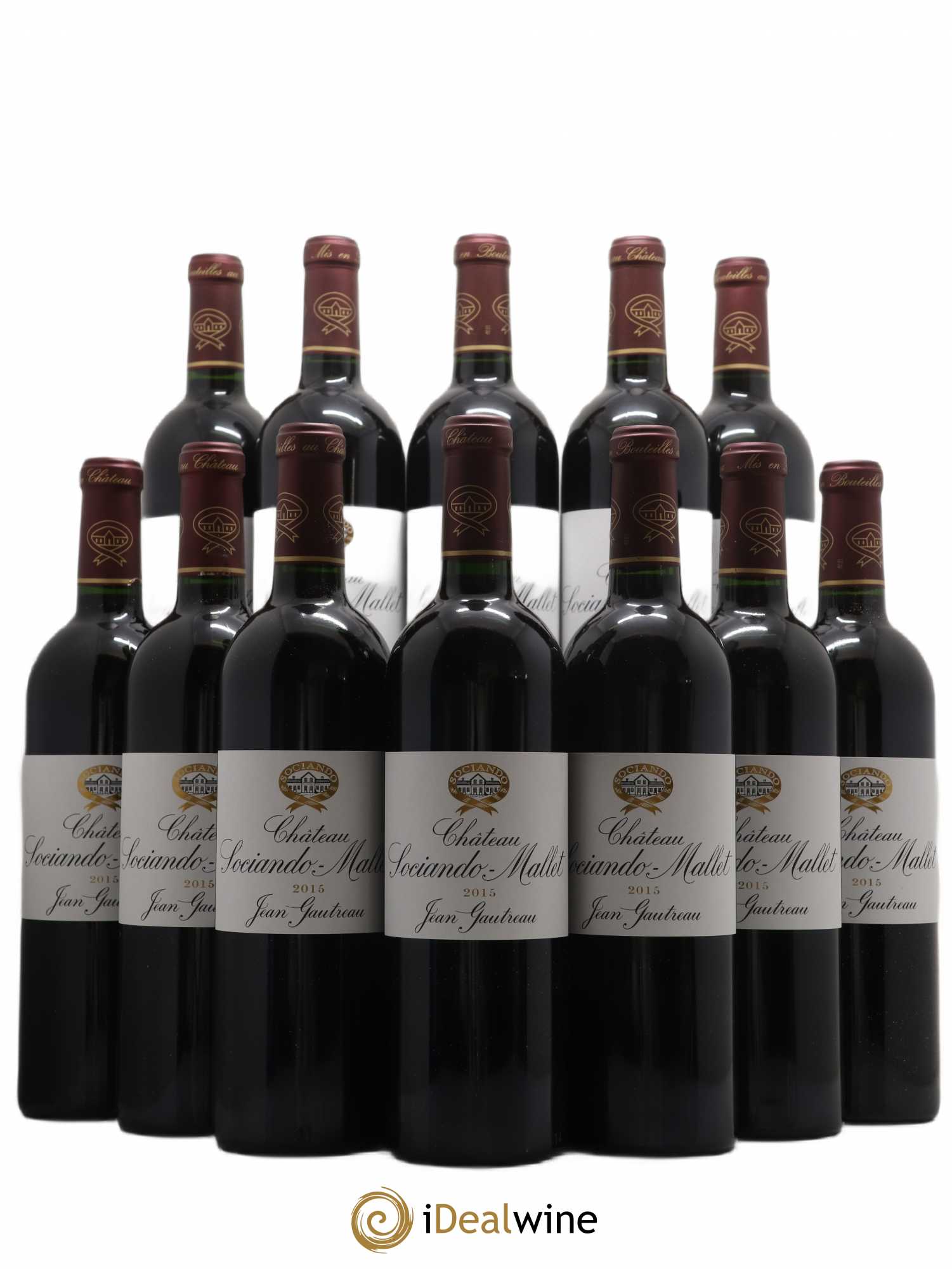 Château Sociando Mallet 2015 - Lot de 12 bouteilles - 0