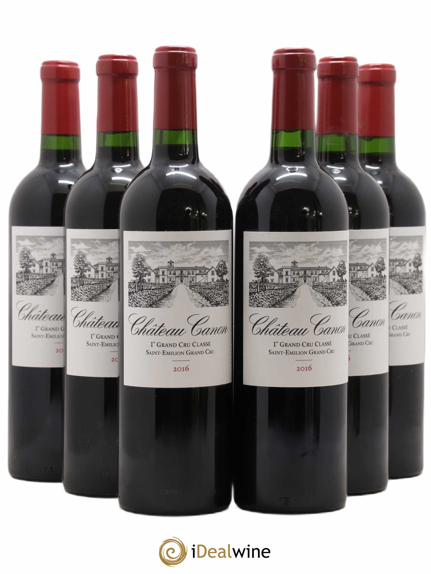 Château Canon 1er Grand Cru Classé B 2016 - Lot de 6 bouteilles - 0