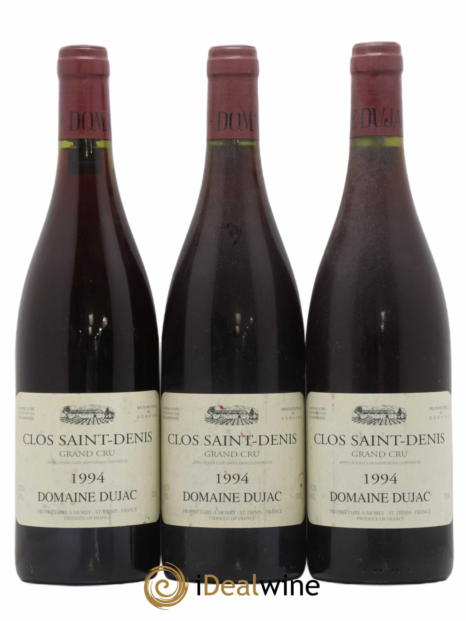 Clos Saint-Denis Grand Cru Dujac (Domaine) 1994 - Lot de 3 bouteilles - 0