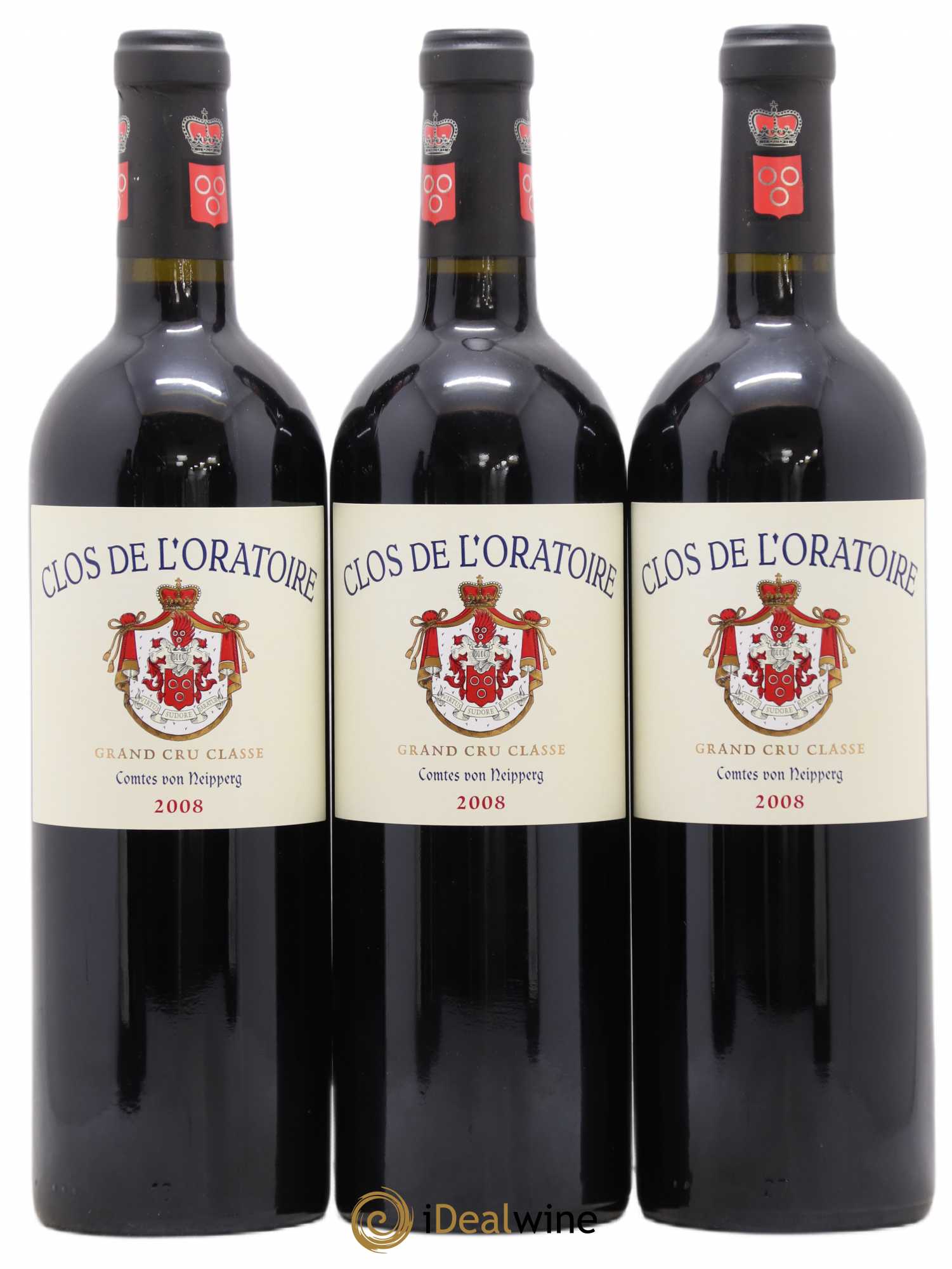 Clos de l'Oratoire Grand Cru Classé (senza prezzo di riserva) 2008 - Lotto di 6 bottiglie - 1