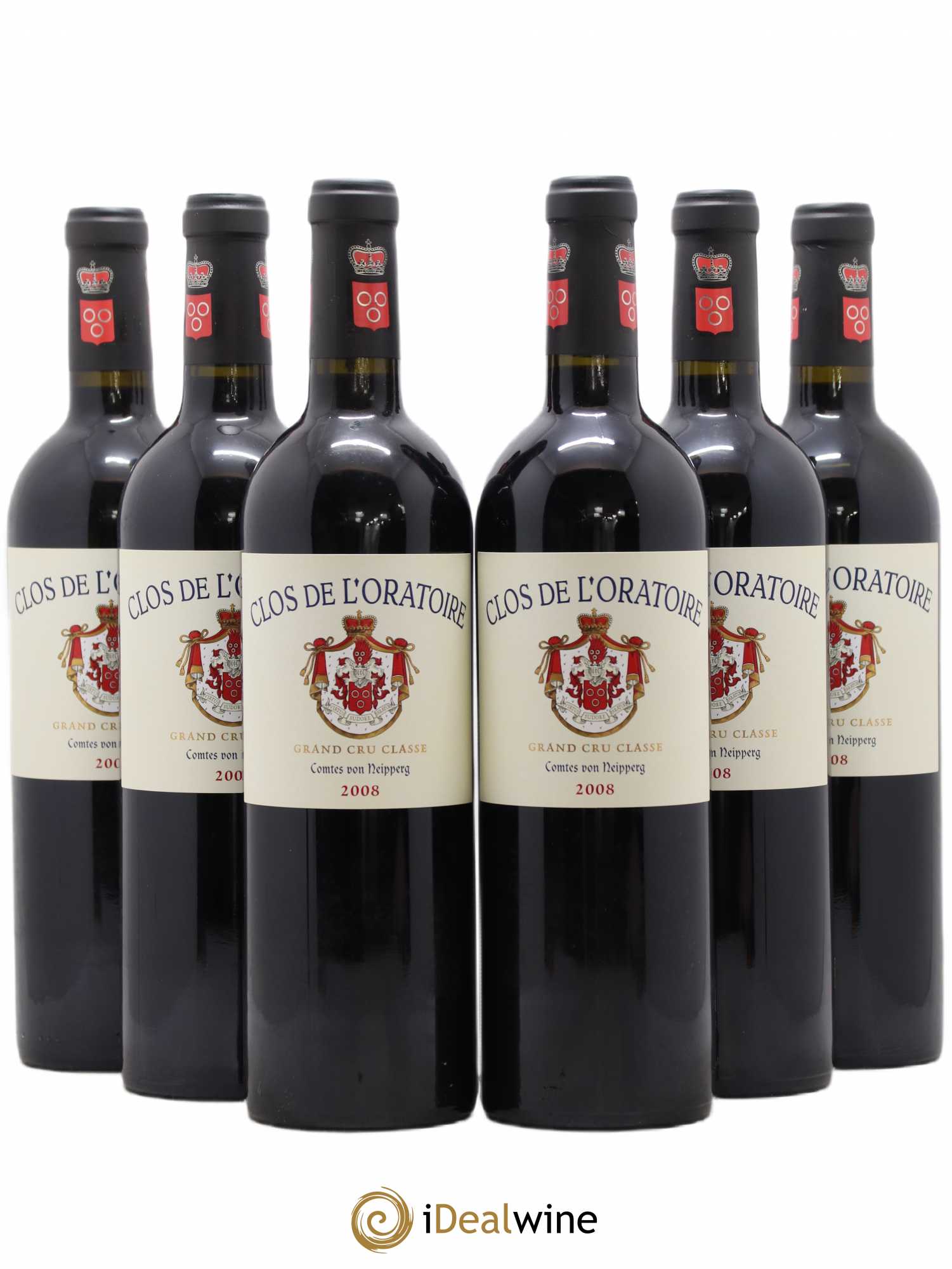 Clos de l'Oratoire Grand Cru Classé (senza prezzo di riserva) 2008 - Lotto di 6 bottiglie - 0