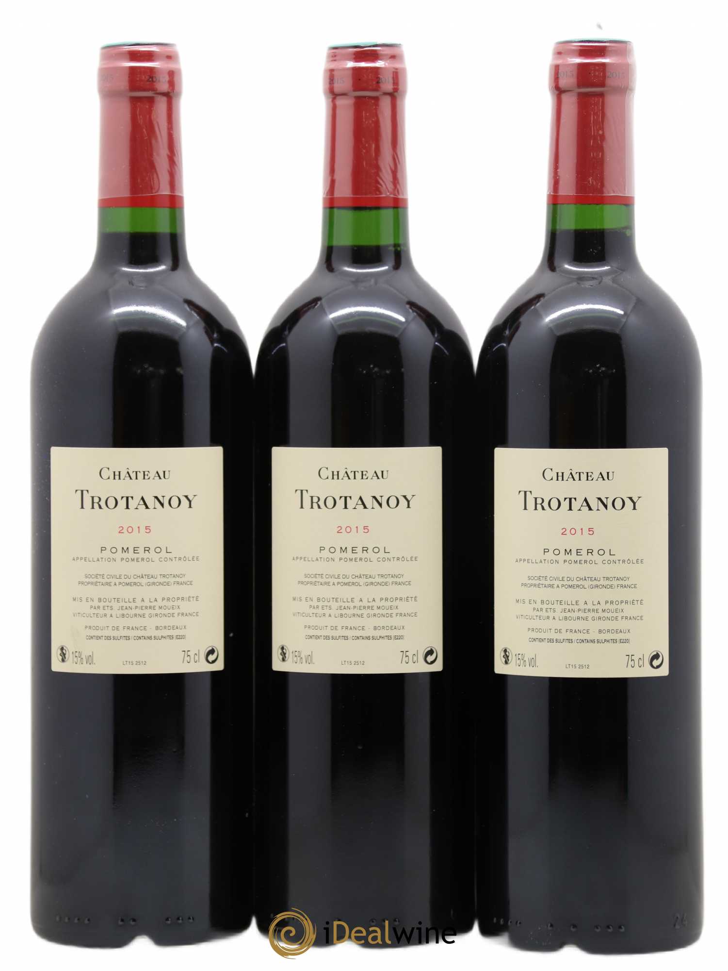 Château Trotanoy 2015 - Lot de 3 bouteilles - 1