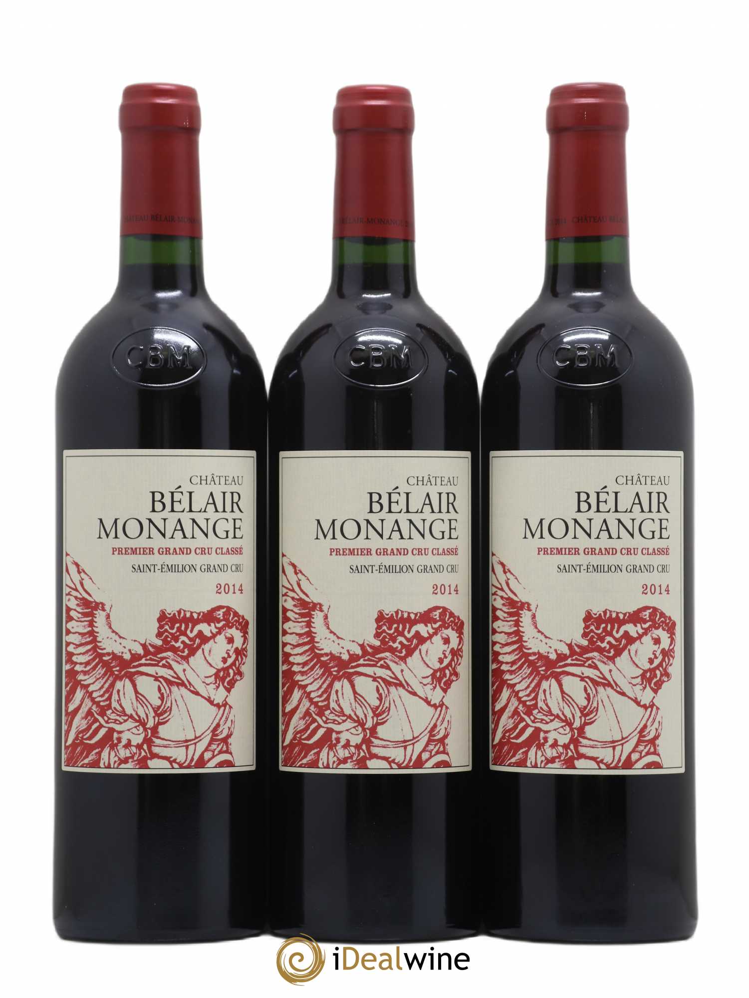 Château Belair (Belair-Monange) 1er Grand Cru Classé B 2014 - Posten von 6 Flaschen - 1