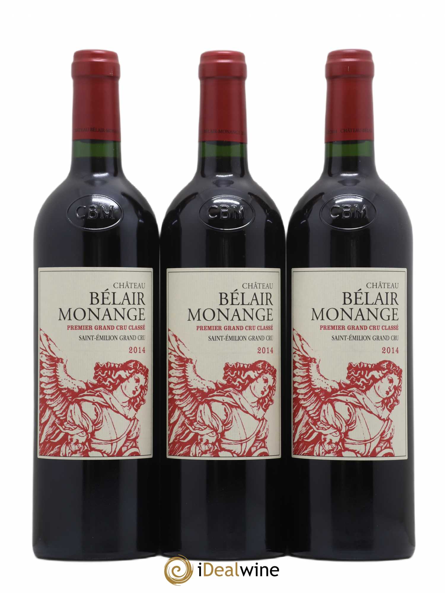 Château Belair (Belair-Monange) 1er Grand Cru Classé B 2014 - Posten von 6 Flaschen - 2
