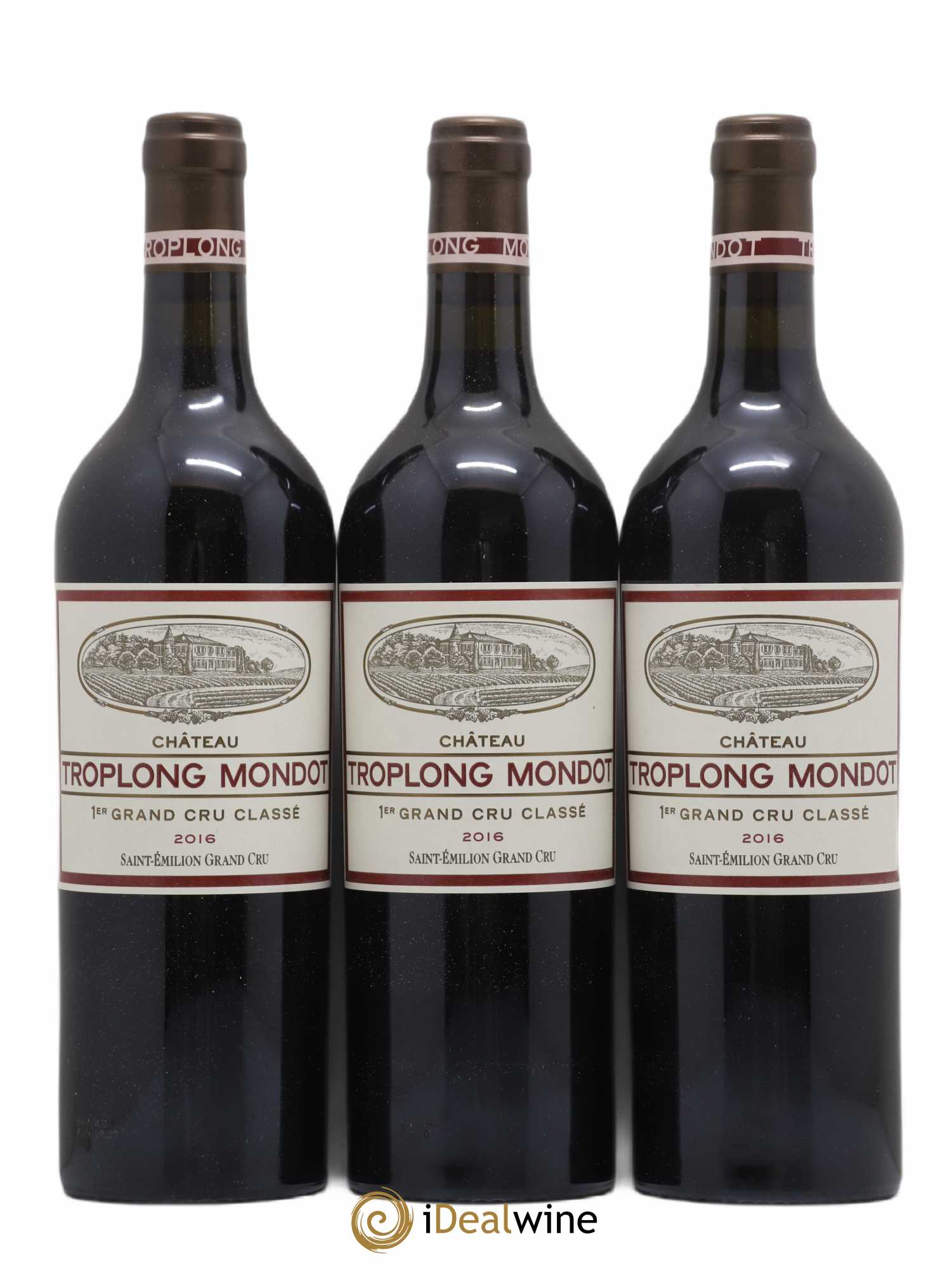 Château Troplong Mondot 1er Grand Cru Classé B 2016 - Lot of 6 bottles - 1