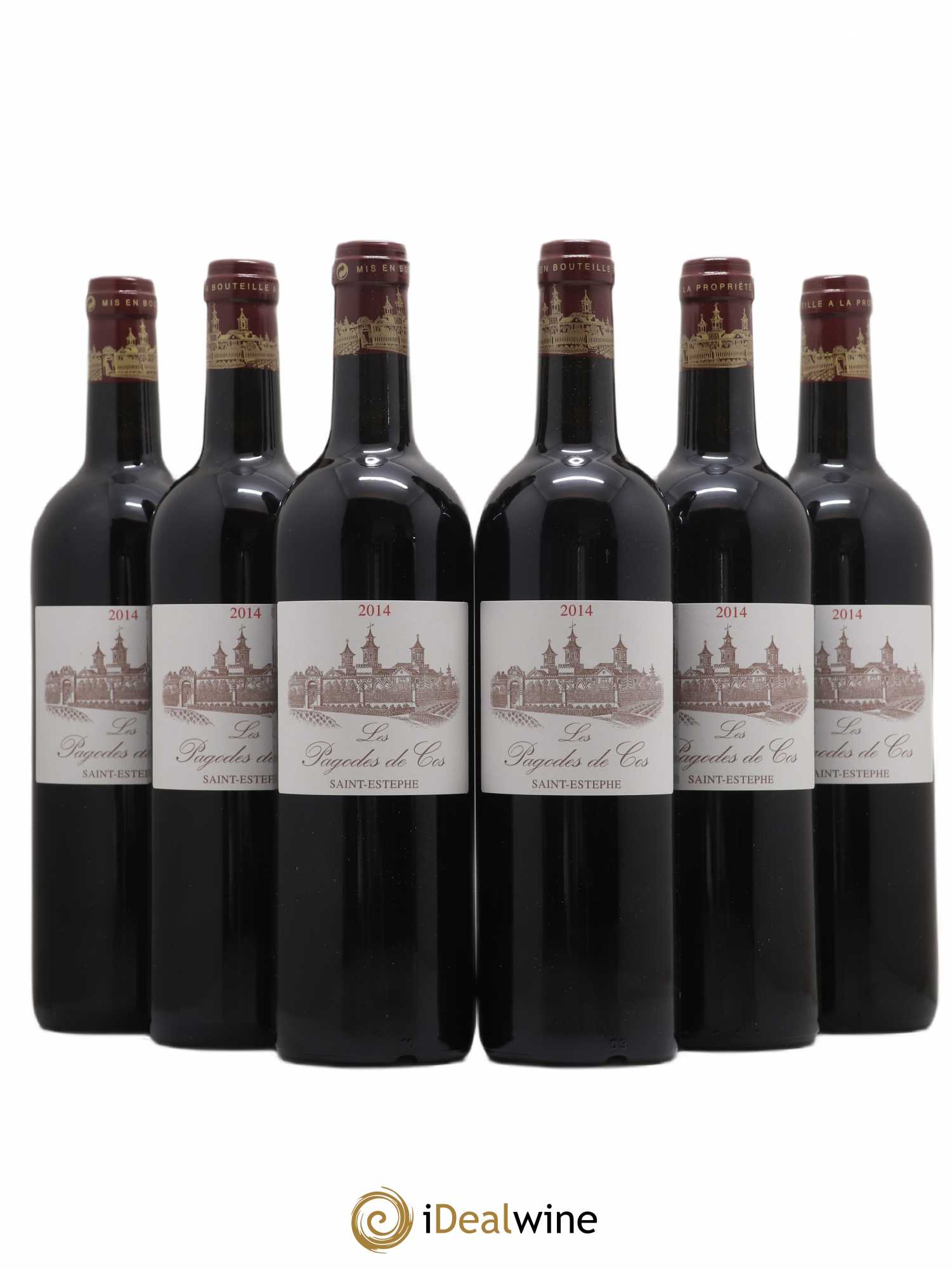 Les Pagodes de Cos Second Vin (sans prix de réserve) 2014 - Lot de 6 bouteilles - 0