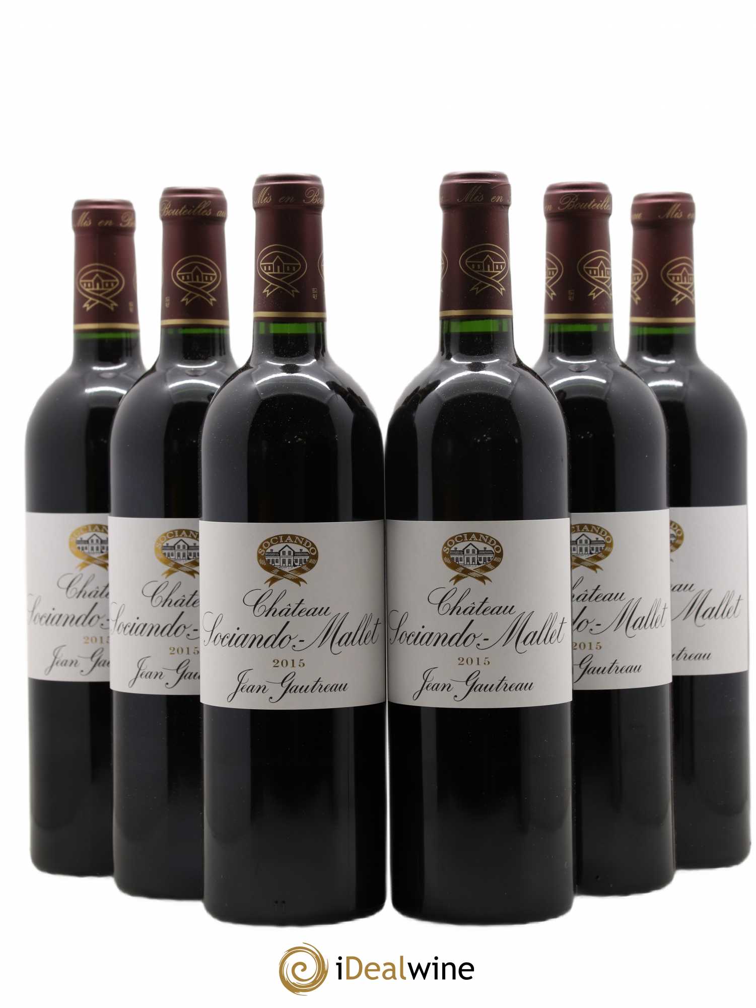 Château Sociando Mallet (sans prix de réserve) 2015 - Lot de 6 bouteilles - 0