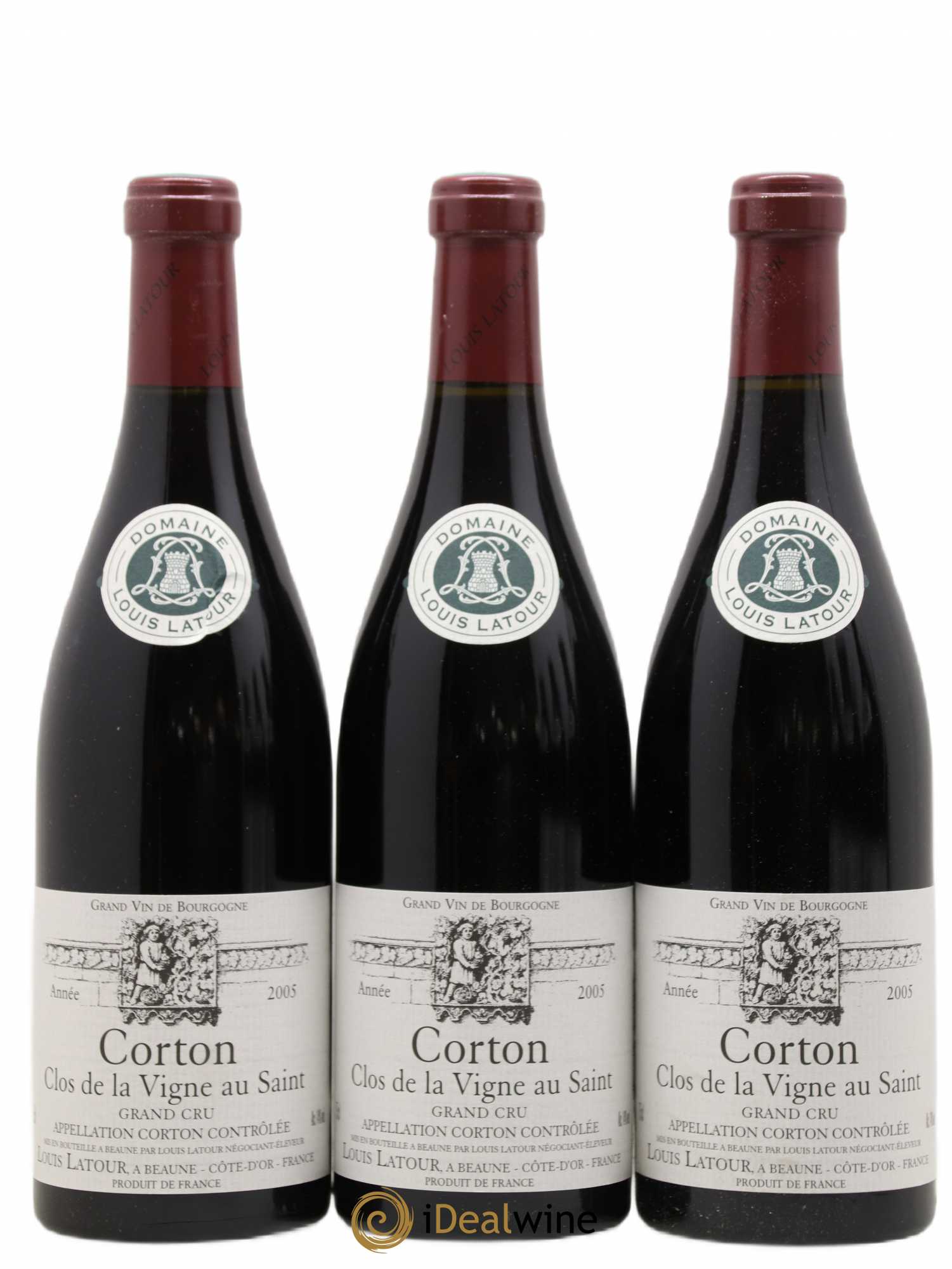 Corton Grand Cru Clos de la vigne au Saint Louis Latour 2005 - Lot de 6 bouteilles - 2