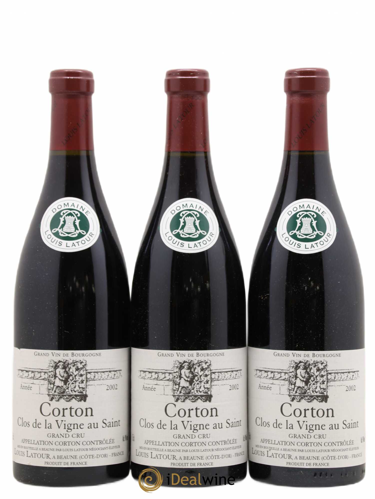Corton Grand Cru Clos de la vigne au Saint Louis Latour  (sans prix de réserve) 2002 - Lot de 6 bouteilles - 2