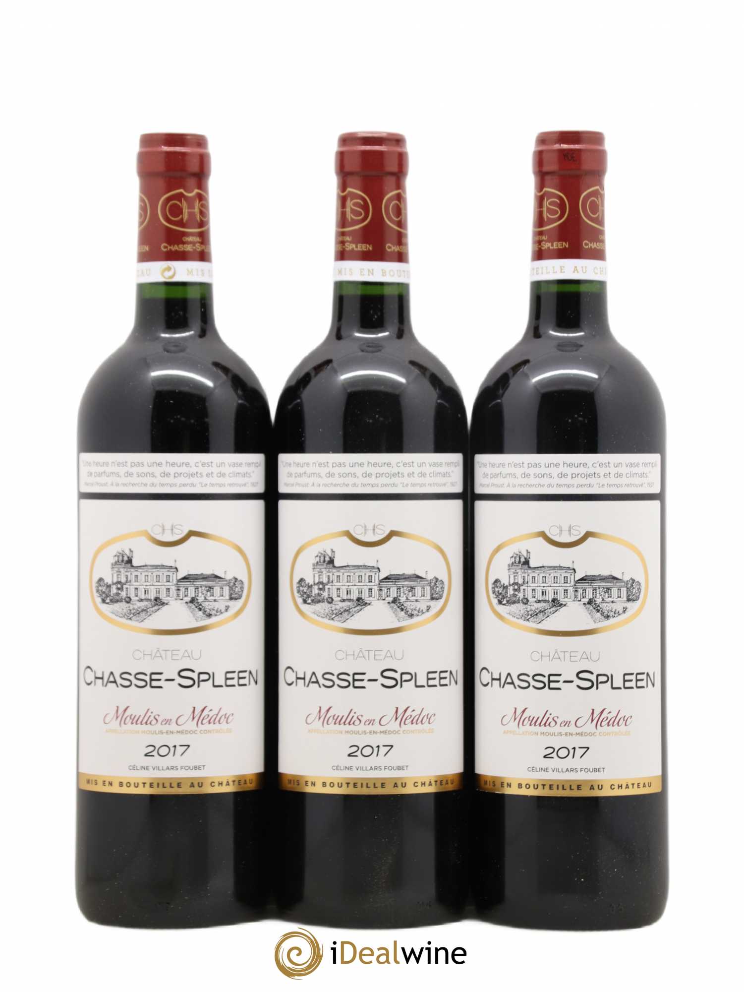 Château Chasse Spleen (sans prix de réserve) 2017 - Lot de 6 bouteilles - 1