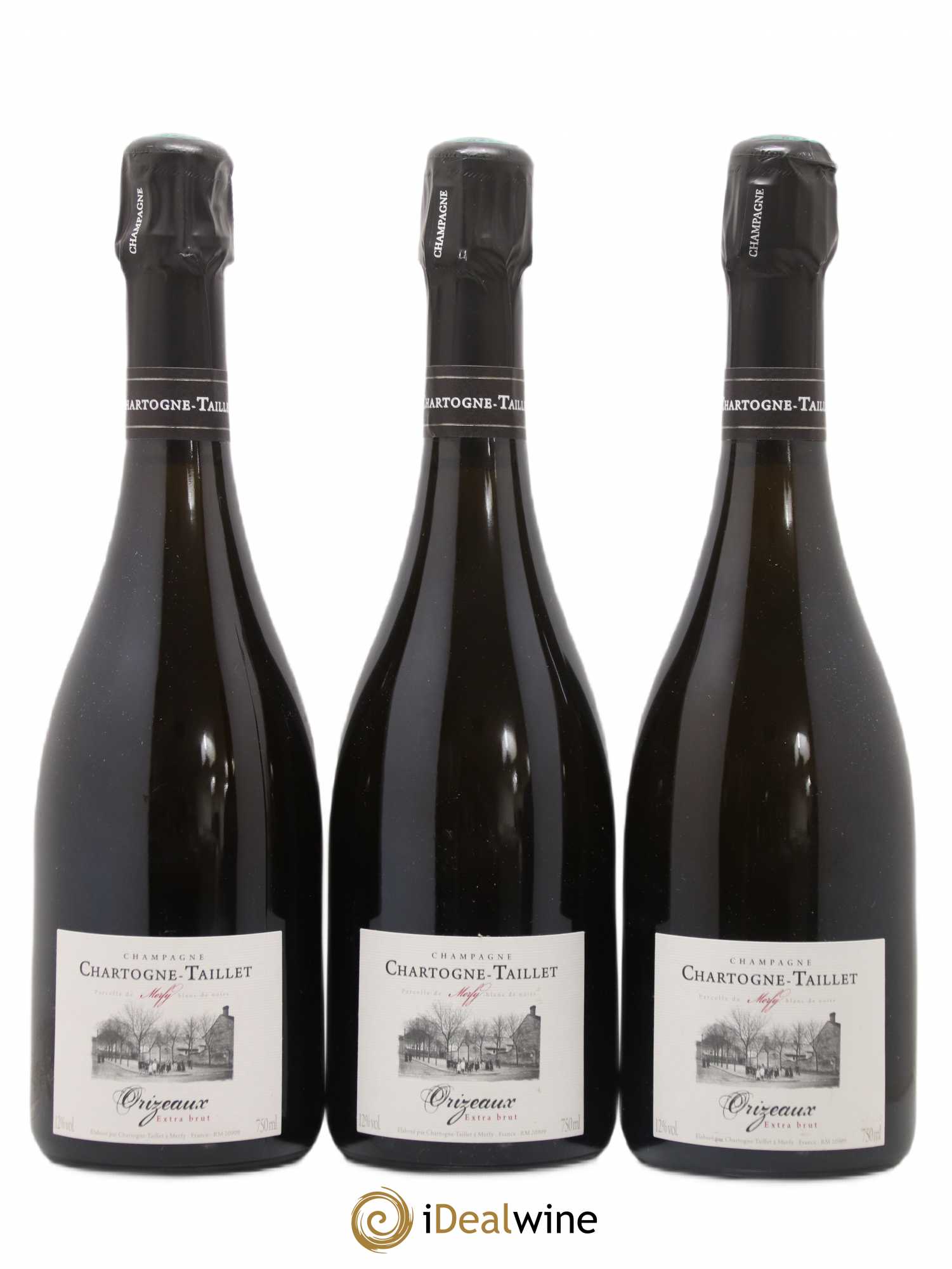 Champagne Les Orizeaux Chartogne Taillet (sans prix de réserve) 2008 - Posten von 3 Flaschen - 0