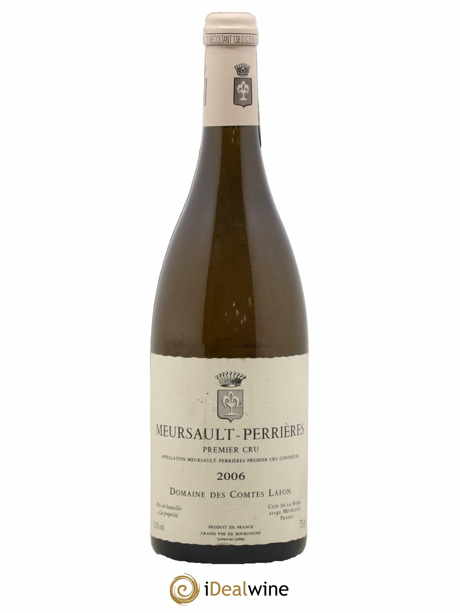 Meursault 1er Cru Perrières Comtes Lafon (Domaine des) 2006 - Lot of 1 bottle - 0