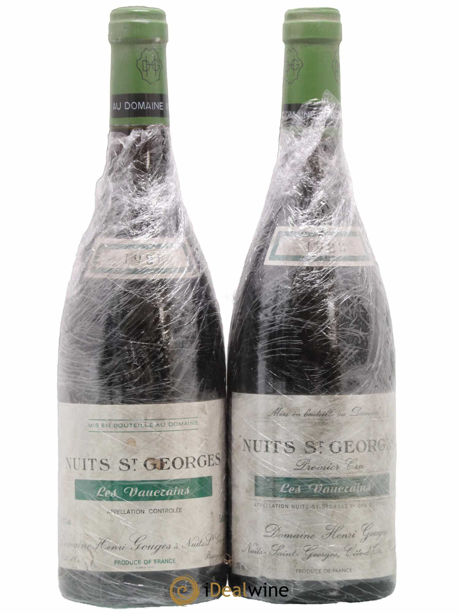 Nuits-Saint-Georges 1er Cru Les Vaucrains Henri Gouges 1988 - Lot de 2 bouteilles - 0