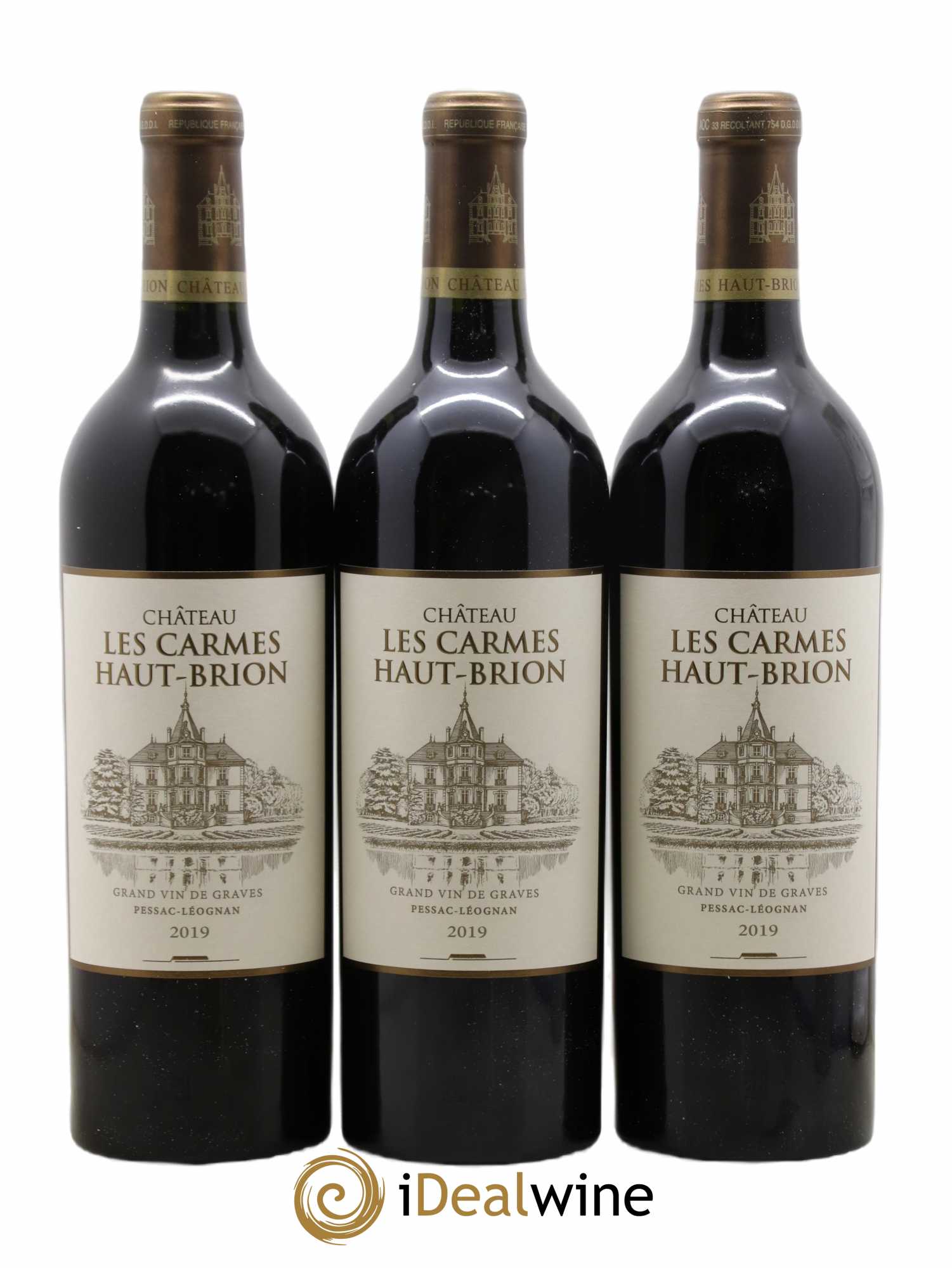 Château Les Carmes Haut-Brion (no reserve) 2019 - Lot of 6 bottles - 1