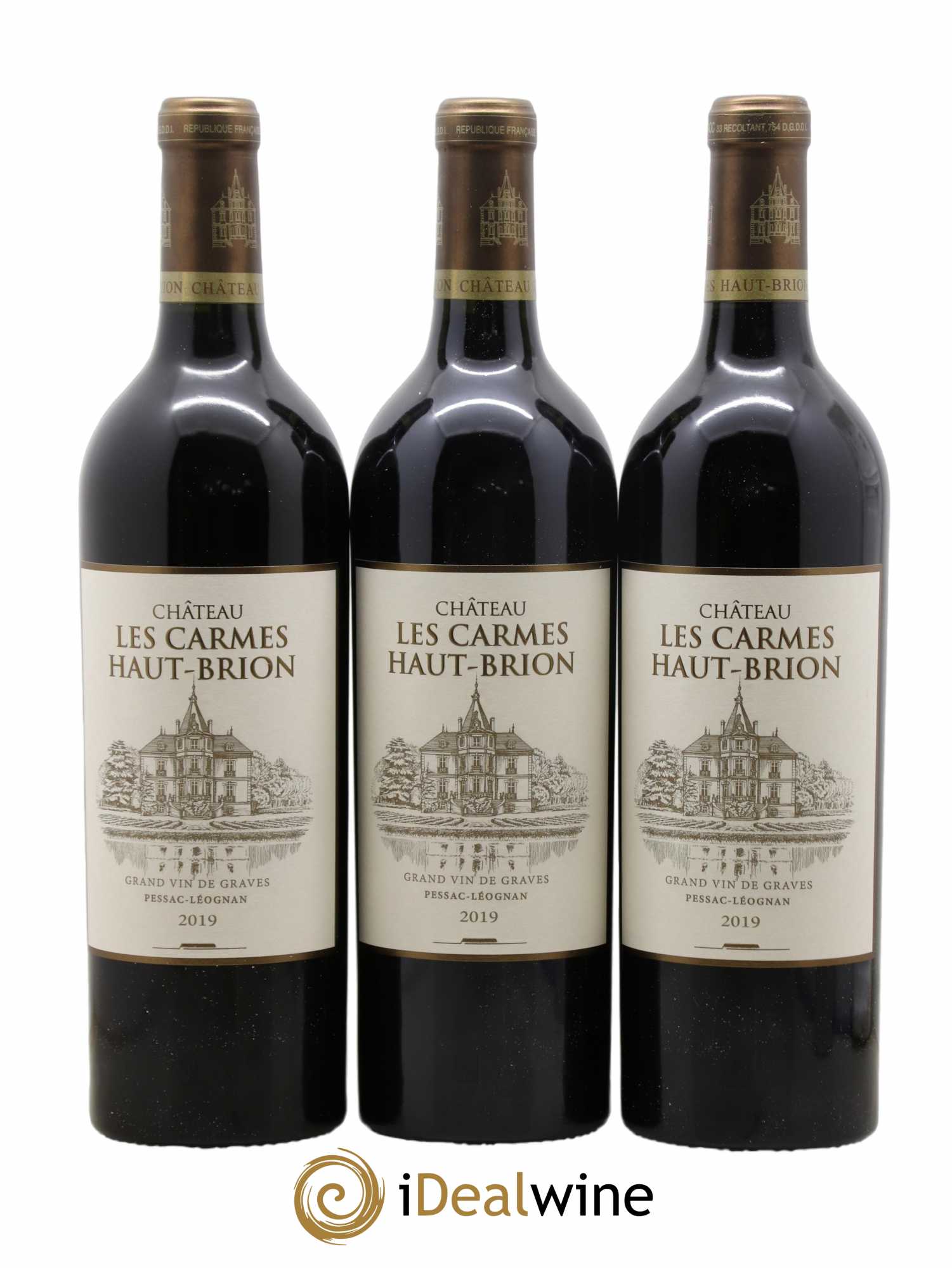Château Les Carmes Haut-Brion (no reserve) 2019 - Lot of 6 bottles - 2